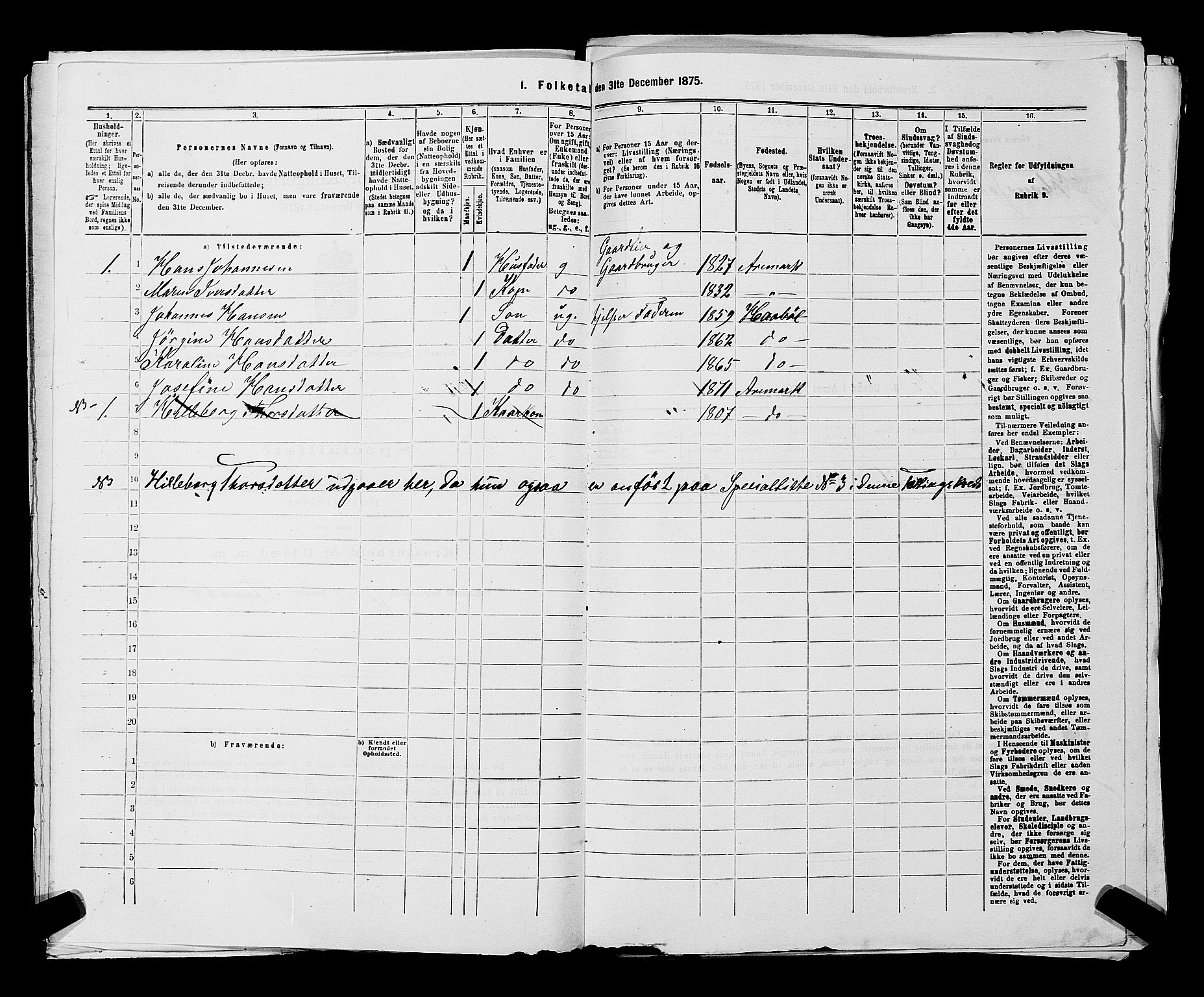 RA, 1875 census for 0118P Aremark, 1875, p. 976