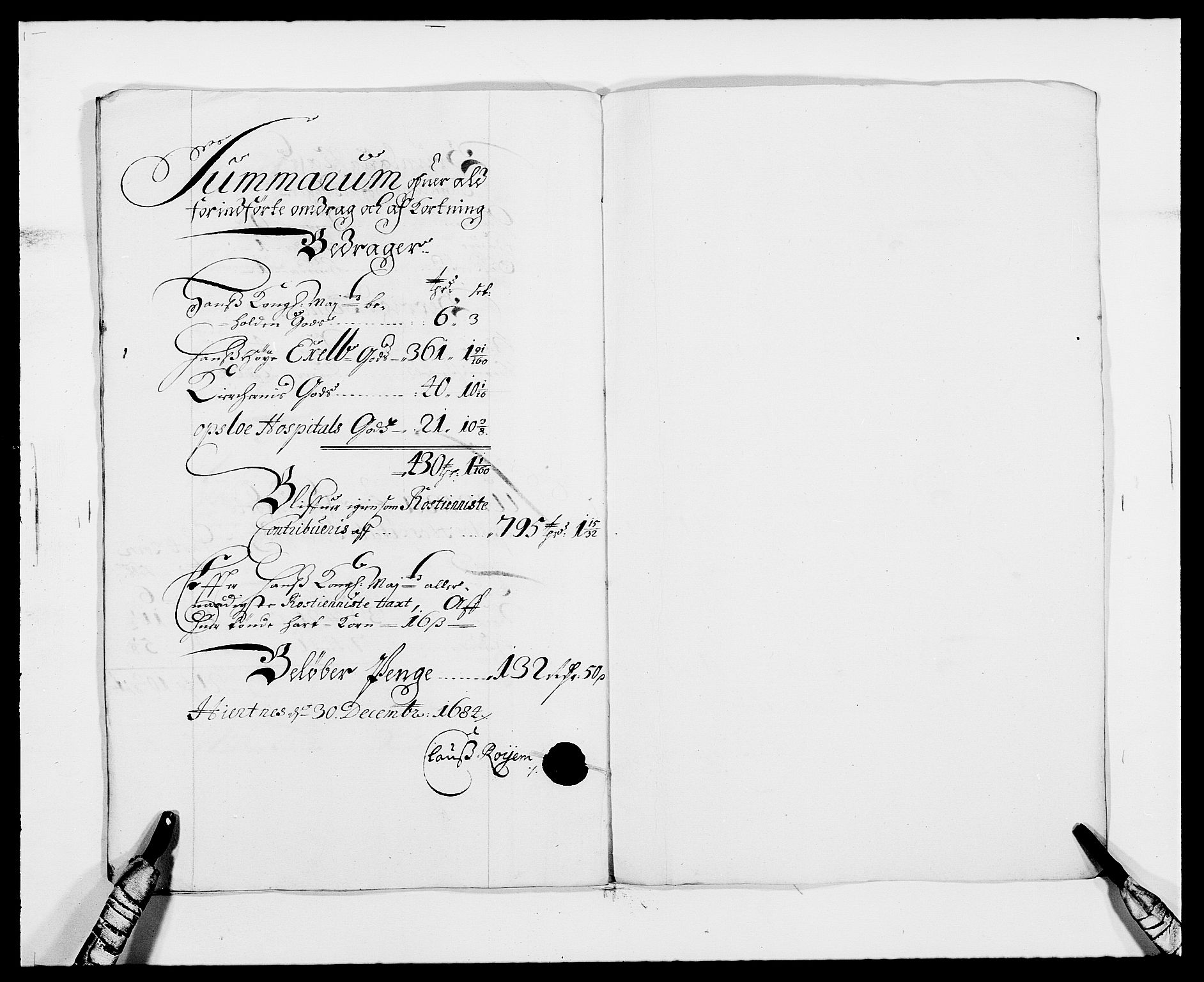 Rentekammeret inntil 1814, Reviderte regnskaper, Fogderegnskap, AV/RA-EA-4092/R33/L1969: Fogderegnskap Larvik grevskap, 1675-1687, p. 445