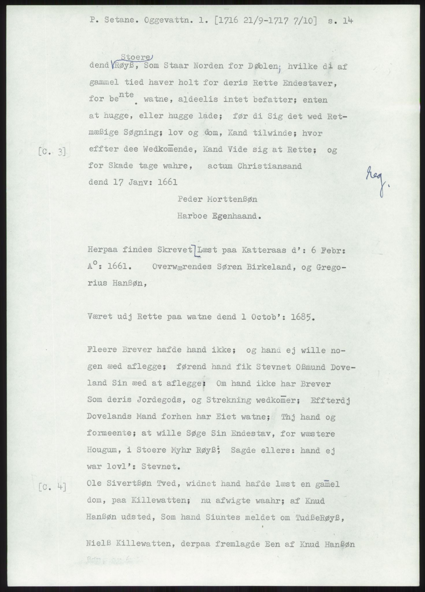 Samlinger til kildeutgivelse, Diplomavskriftsamlingen, AV/RA-EA-4053/H/Ha, p. 2013