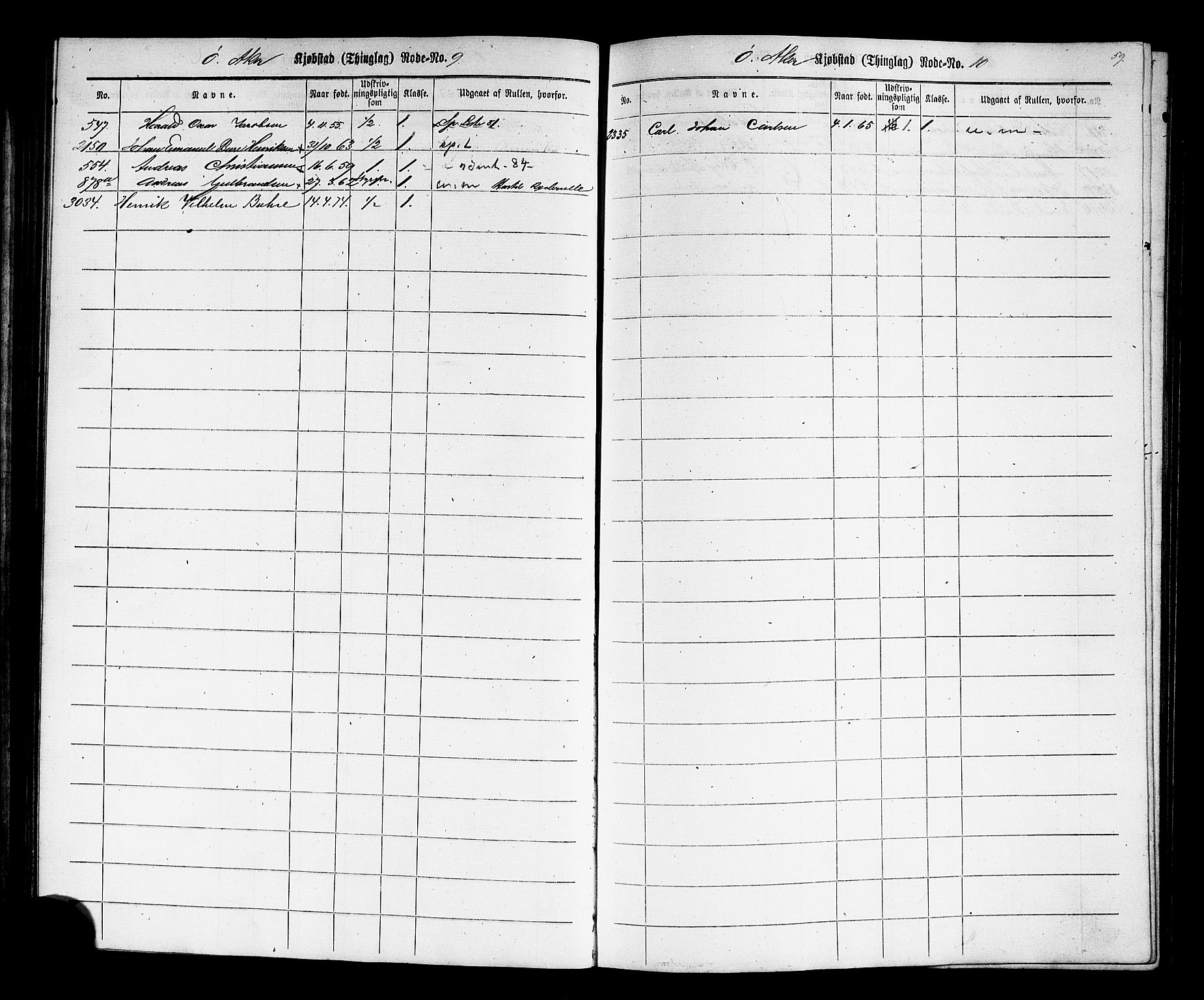 Oslo mønstringskontor, SAO/A-10569g/F/Fc/Fcc/L0001: Utskrivningsregisterrulle, 1860, p. 62