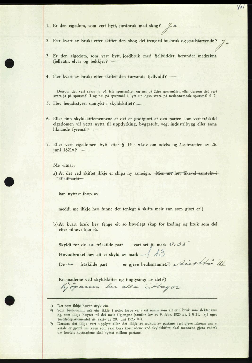 Nordmøre sorenskriveri, AV/SAT-A-4132/1/2/2Ca: Mortgage book no. A109, 1948-1948, Diary no: : 3018/1948