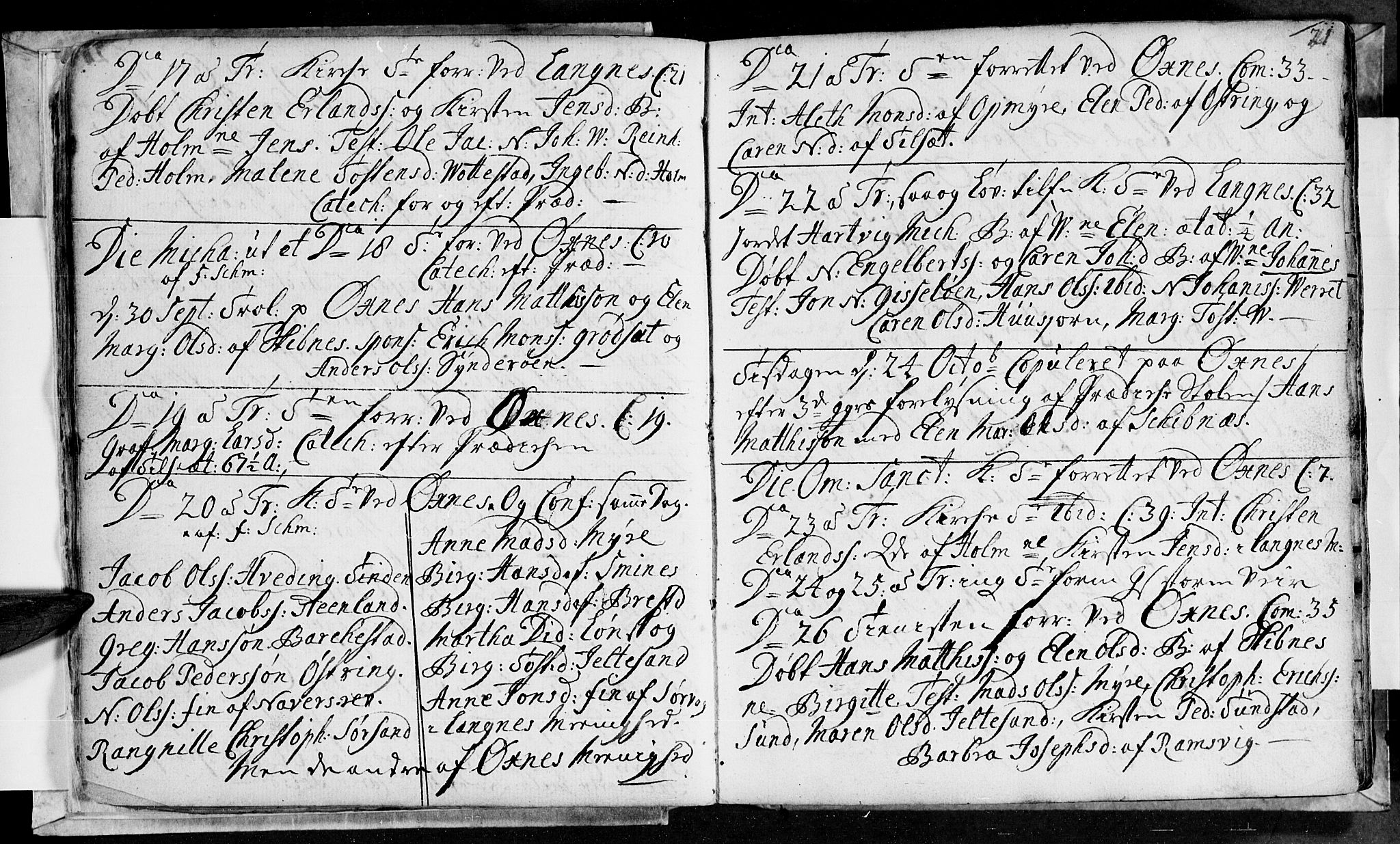 Ministerialprotokoller, klokkerbøker og fødselsregistre - Nordland, AV/SAT-A-1459/893/L1329: Parish register (official) no. 893A02, 1749-1791, p. 21