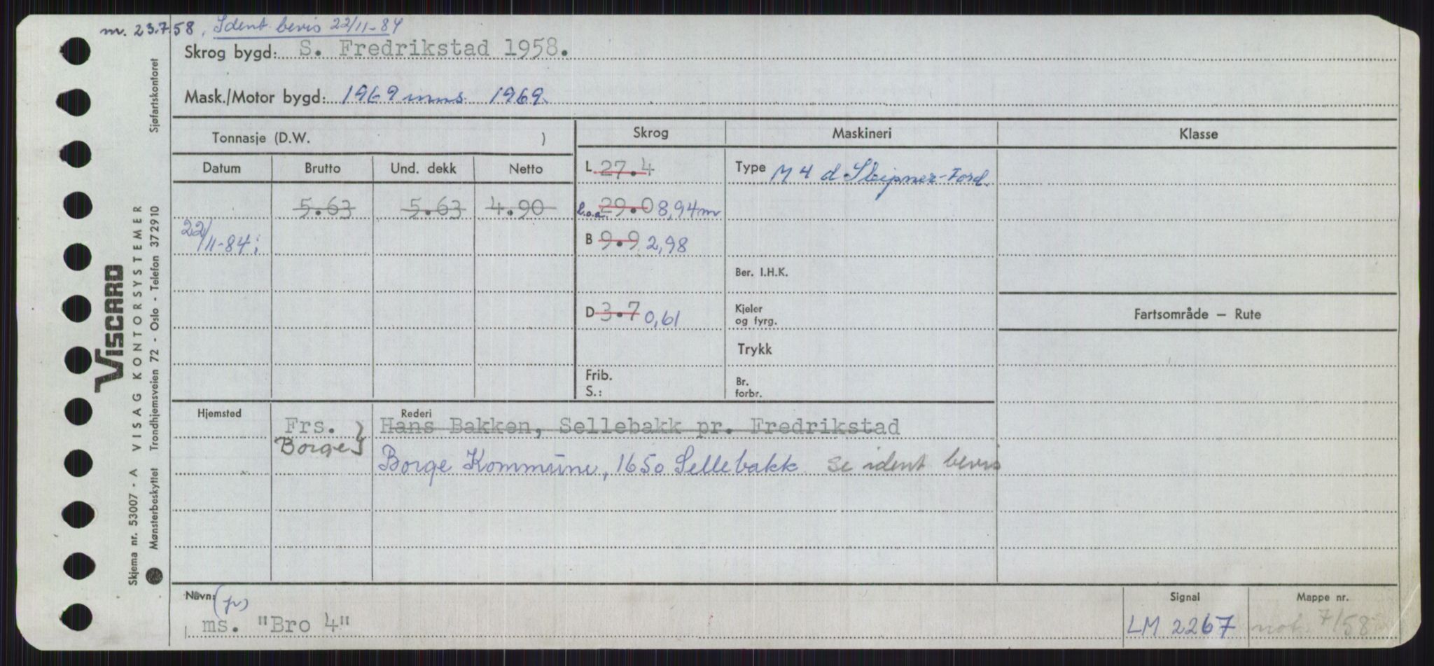 Sjøfartsdirektoratet med forløpere, Skipsmålingen, RA/S-1627/H/Ha/L0001/0002: Fartøy, A-Eig / Fartøy Bjør-Eig, p. 319