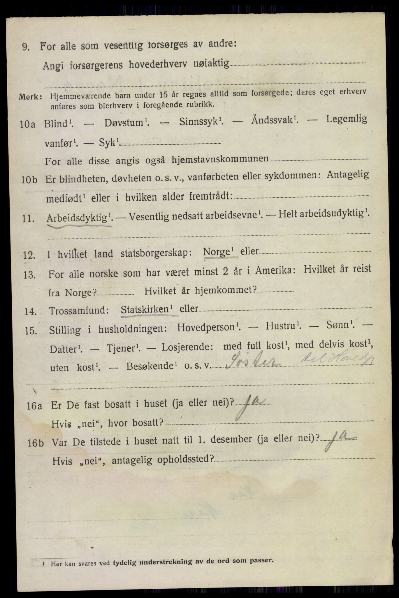 SAKO, 1920 census for Sauherad, 1920, p. 2874