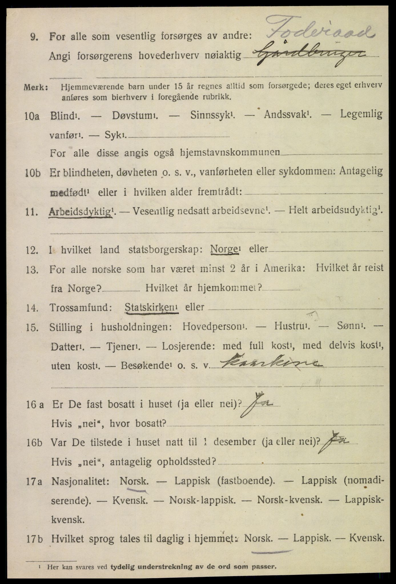 SAT, 1920 census for Inderøy, 1920, p. 5094