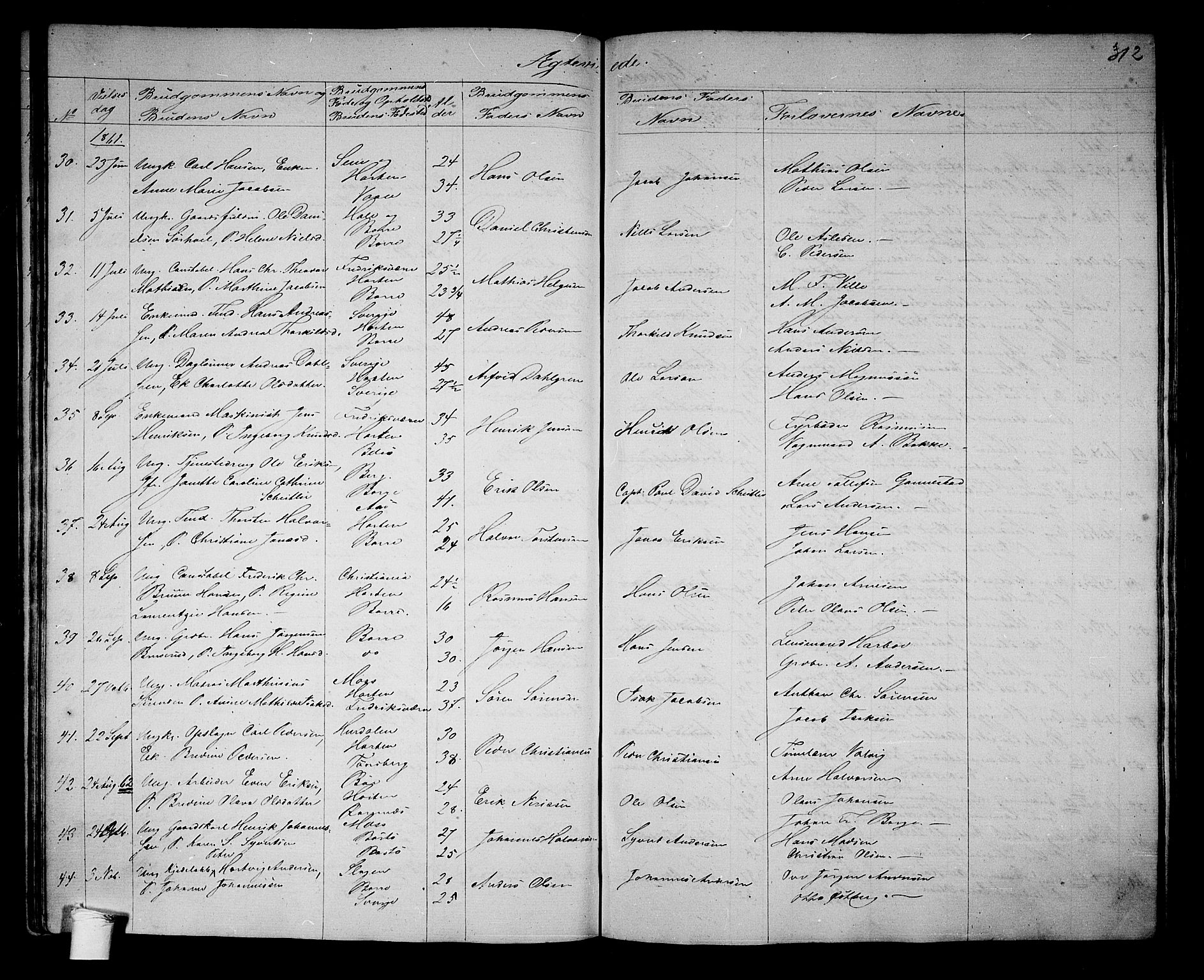 Borre kirkebøker, AV/SAKO-A-338/G/Ga/L0002: Parish register (copy) no. I 2, 1852-1871, p. 312