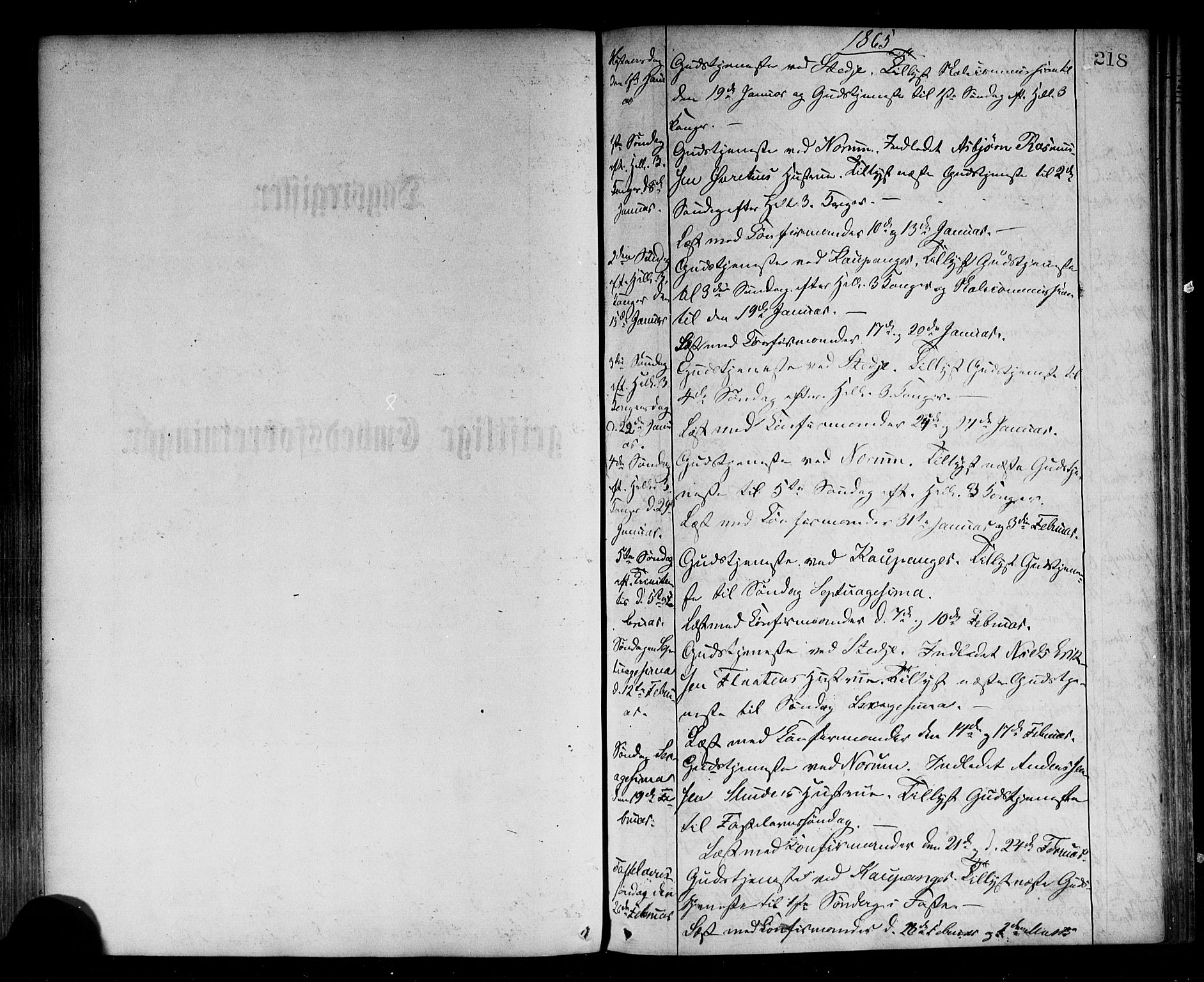 Sogndal sokneprestembete, SAB/A-81301/H/Haa/Haaa/L0014: Parish register (official) no. A 14, 1864-1877, p. 218