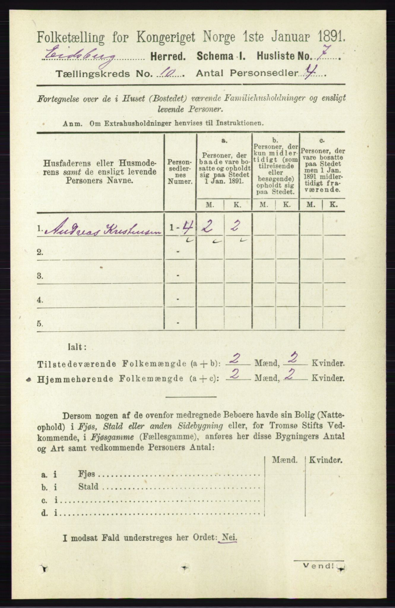 RA, 1891 census for 0125 Eidsberg, 1891, p. 5542