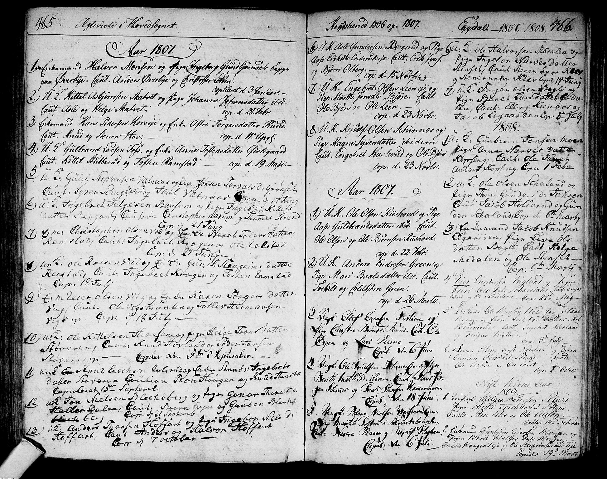 Sigdal kirkebøker, SAKO/A-245/F/Fa/L0003: Parish register (official) no. I 3, 1793-1811, p. 465-466