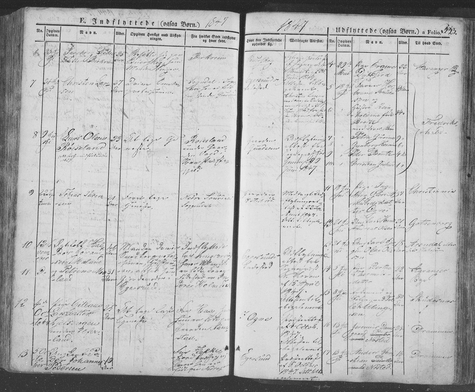 Eigersund sokneprestkontor, AV/SAST-A-101807/S08/L0009: Parish register (official) no. A 9, 1827-1850, p. 523