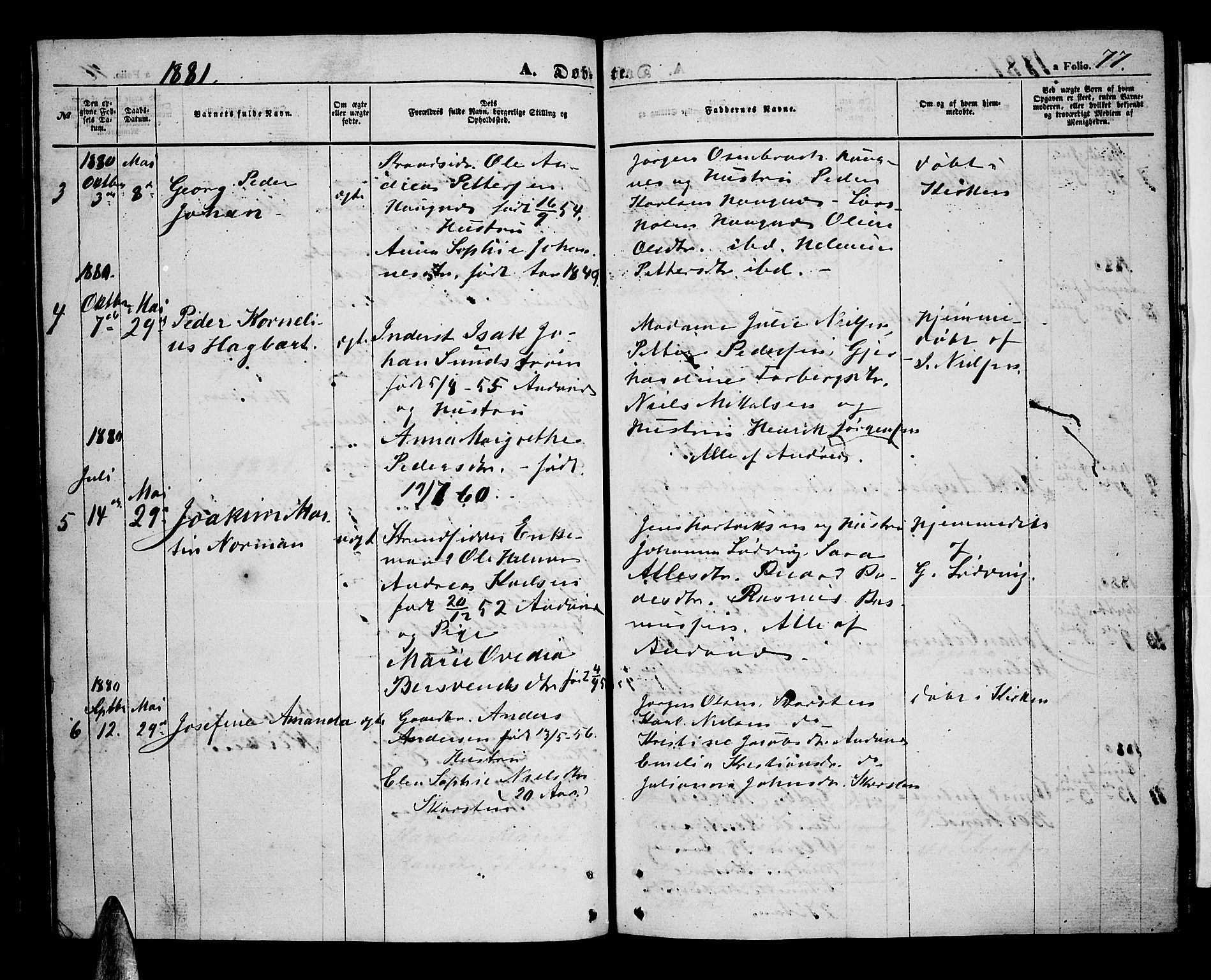 Ministerialprotokoller, klokkerbøker og fødselsregistre - Nordland, SAT/A-1459/899/L1447: Parish register (copy) no. 899C02, 1855-1886, p. 77