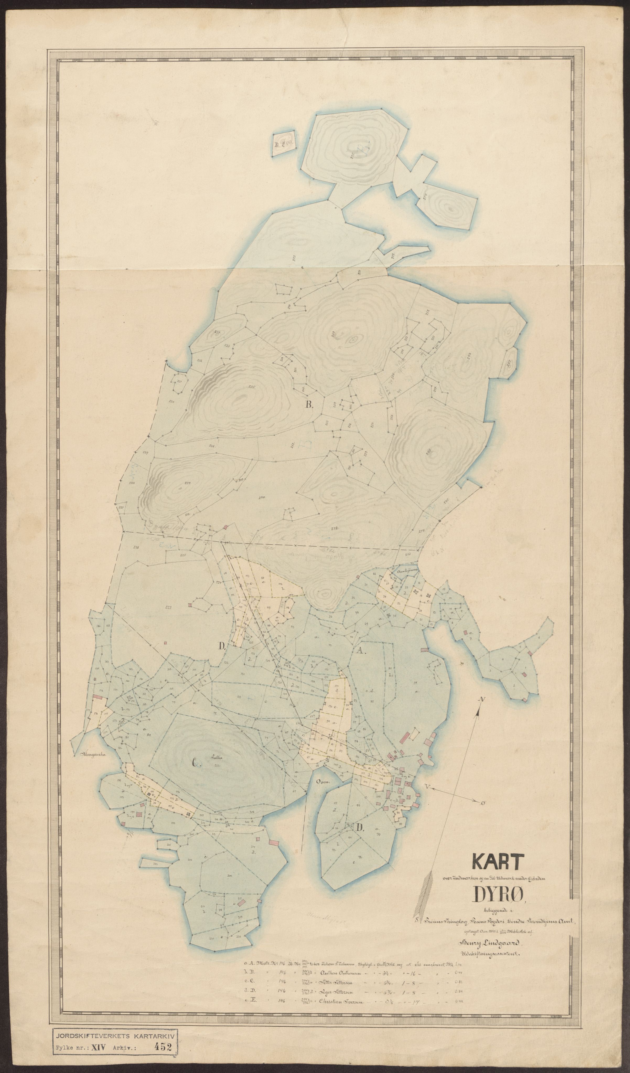 Jordskifteverkets kartarkiv, RA/S-3929/T, 1859-1988, p. 605