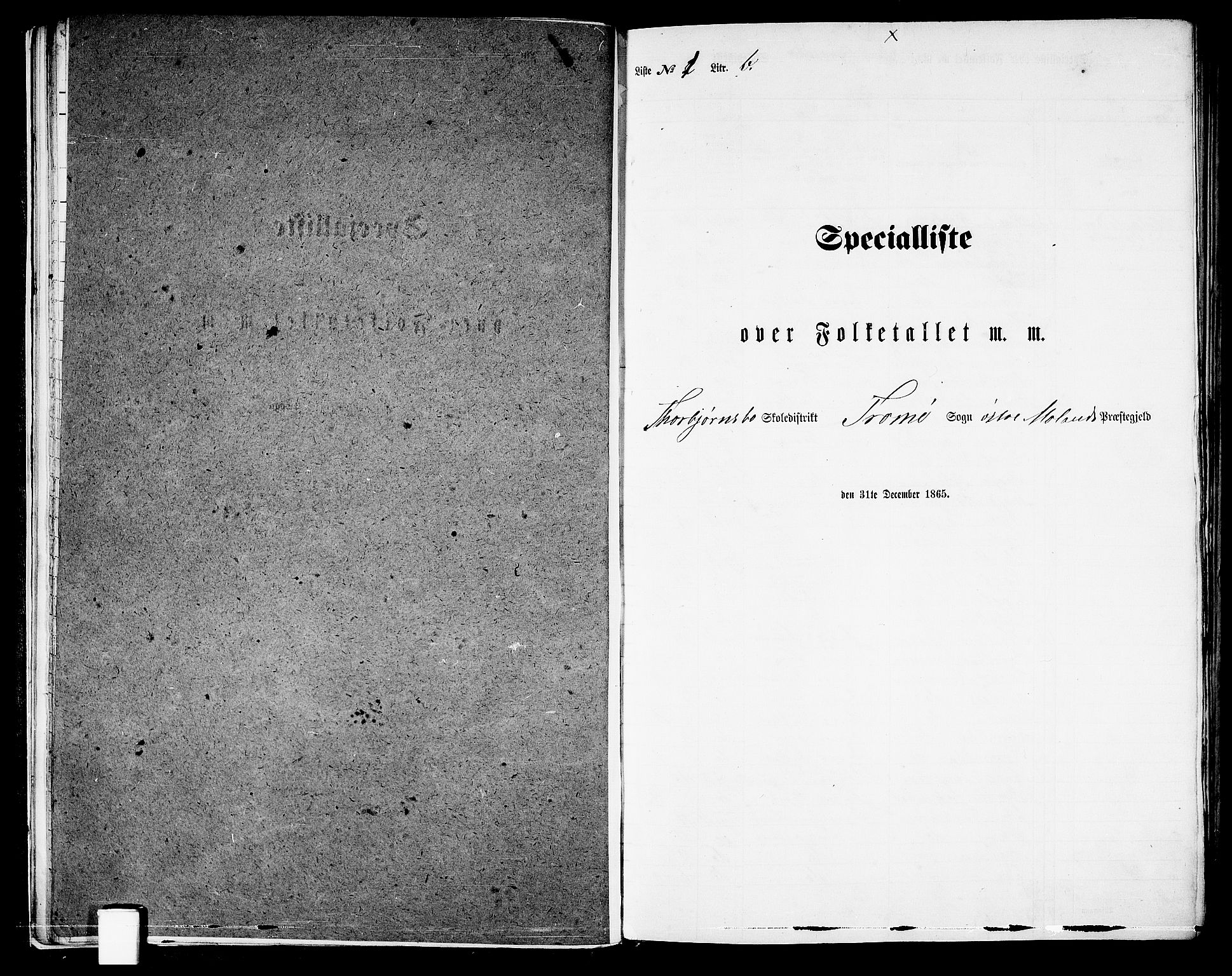 RA, 1865 census for Austre Moland, 1865, p. 31