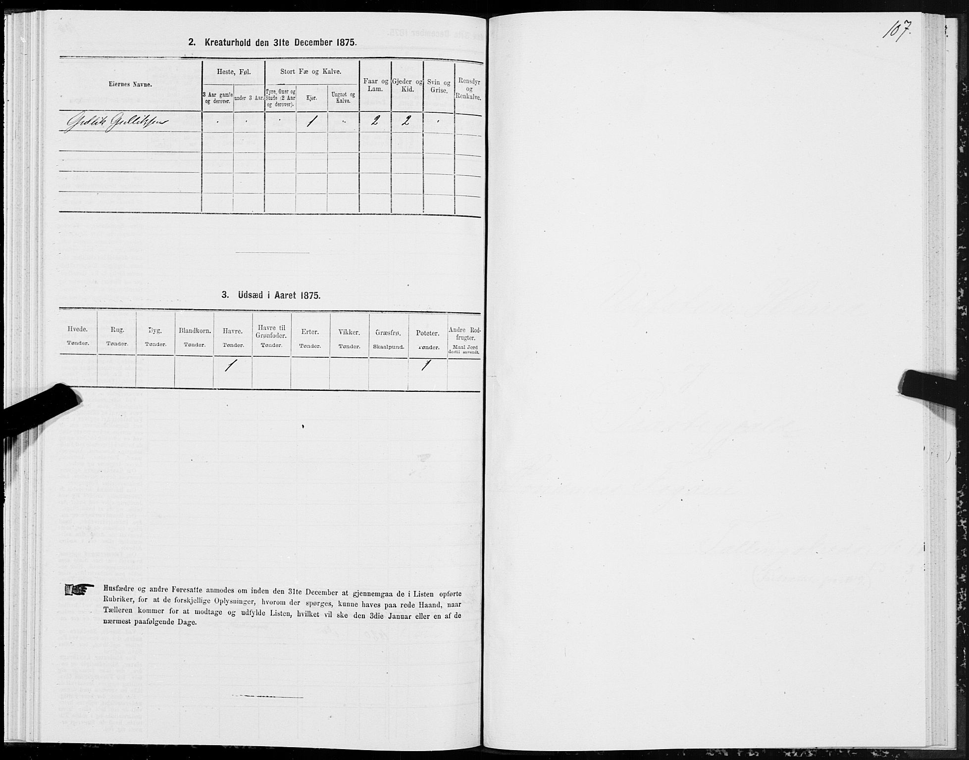 SAT, 1875 census for 1516P Ulstein, 1875, p. 4107