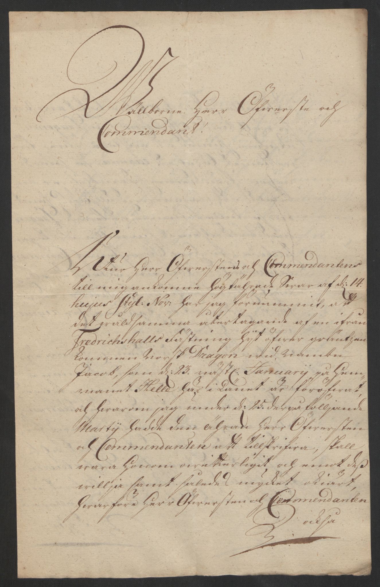 Kommanderende general (KG I) med Det norske krigsdirektorium, AV/RA-EA-5419/D/L0153: Fredriksten festning: Brev, inventarfortegnelser og regnskapsekstrakter, 1724-1729, p. 436