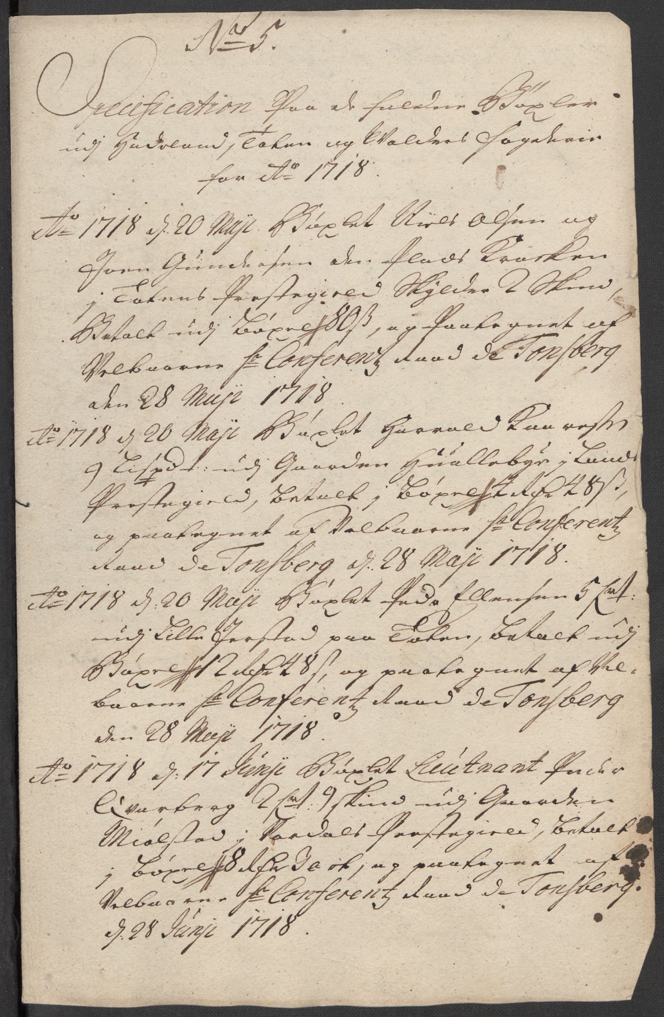 Rentekammeret inntil 1814, Reviderte regnskaper, Fogderegnskap, RA/EA-4092/R18/L1320: Fogderegnskap Hadeland, Toten og Valdres, 1718, p. 67