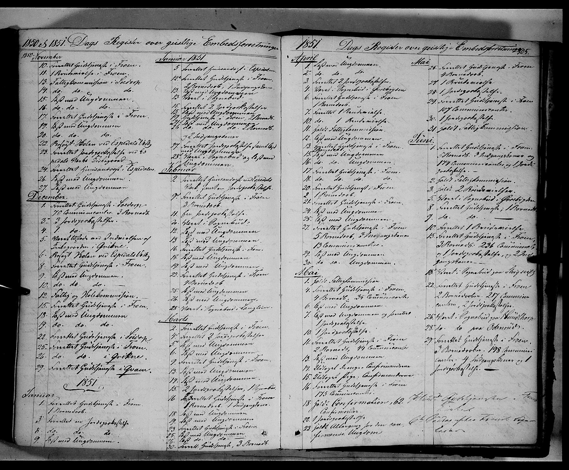 Sør-Fron prestekontor, AV/SAH-PREST-010/H/Ha/Haa/L0001: Parish register (official) no. 1, 1849-1863, p. 505