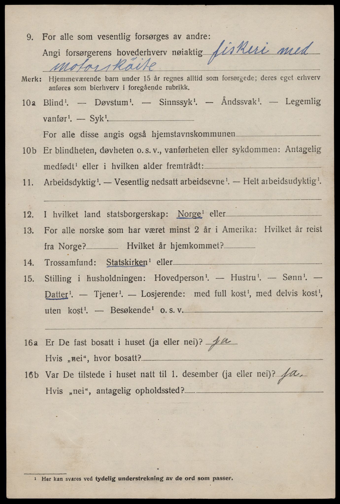 SAST, 1920 census for Skudenes, 1920, p. 4479