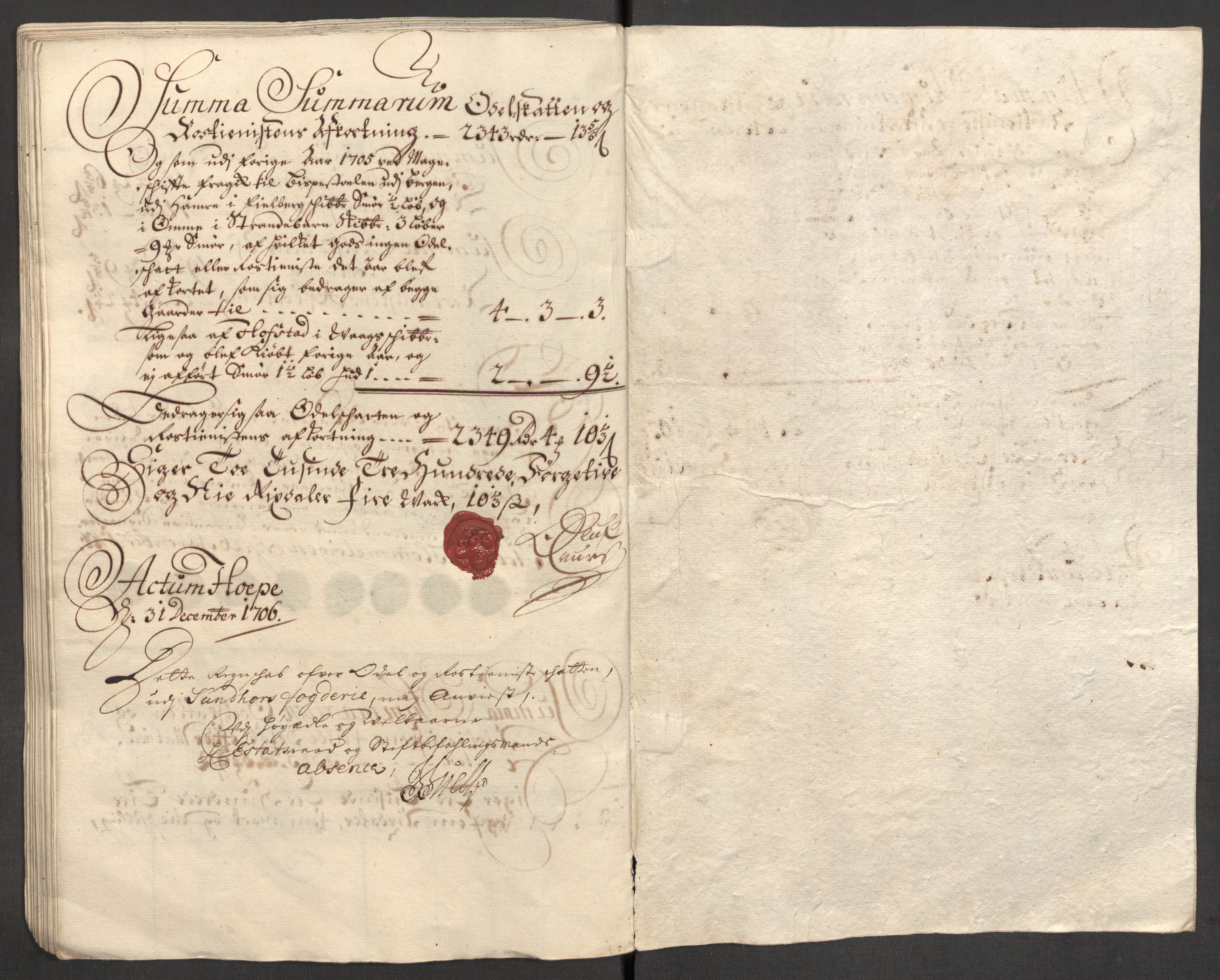 Rentekammeret inntil 1814, Reviderte regnskaper, Fogderegnskap, RA/EA-4092/R48/L2984: Fogderegnskap Sunnhordland og Hardanger, 1706-1707, p. 102