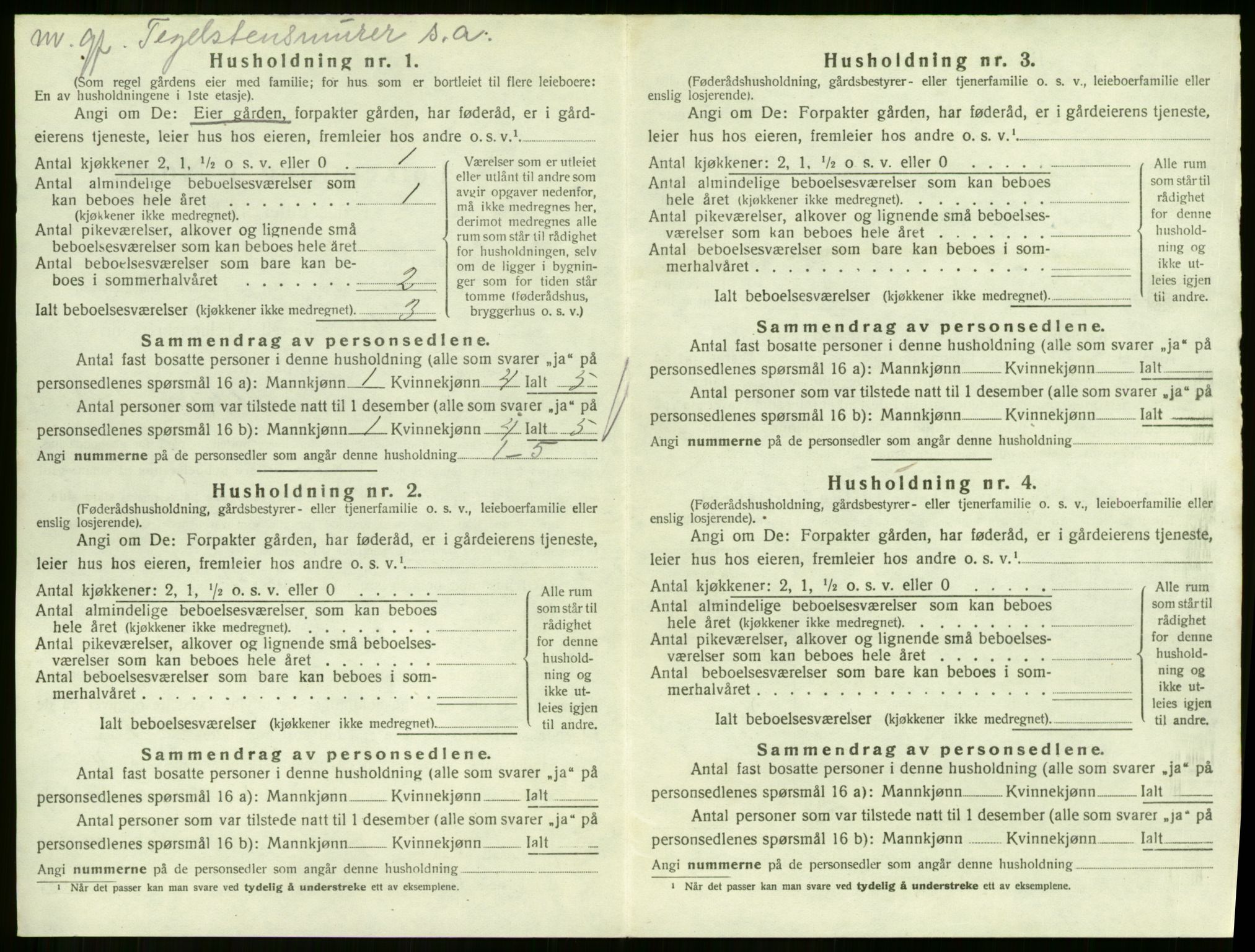 SAKO, 1920 census for Hof, 1920, p. 744