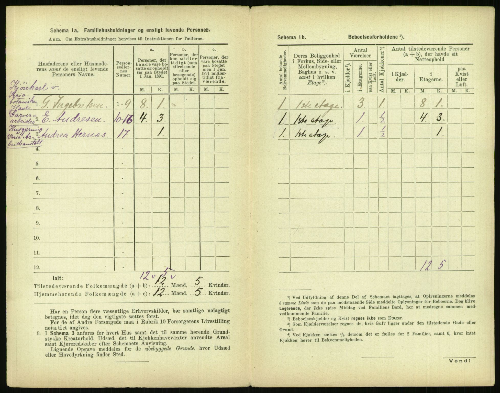 RA, 1891 census for 0301 Kristiania, 1891, p. 142115