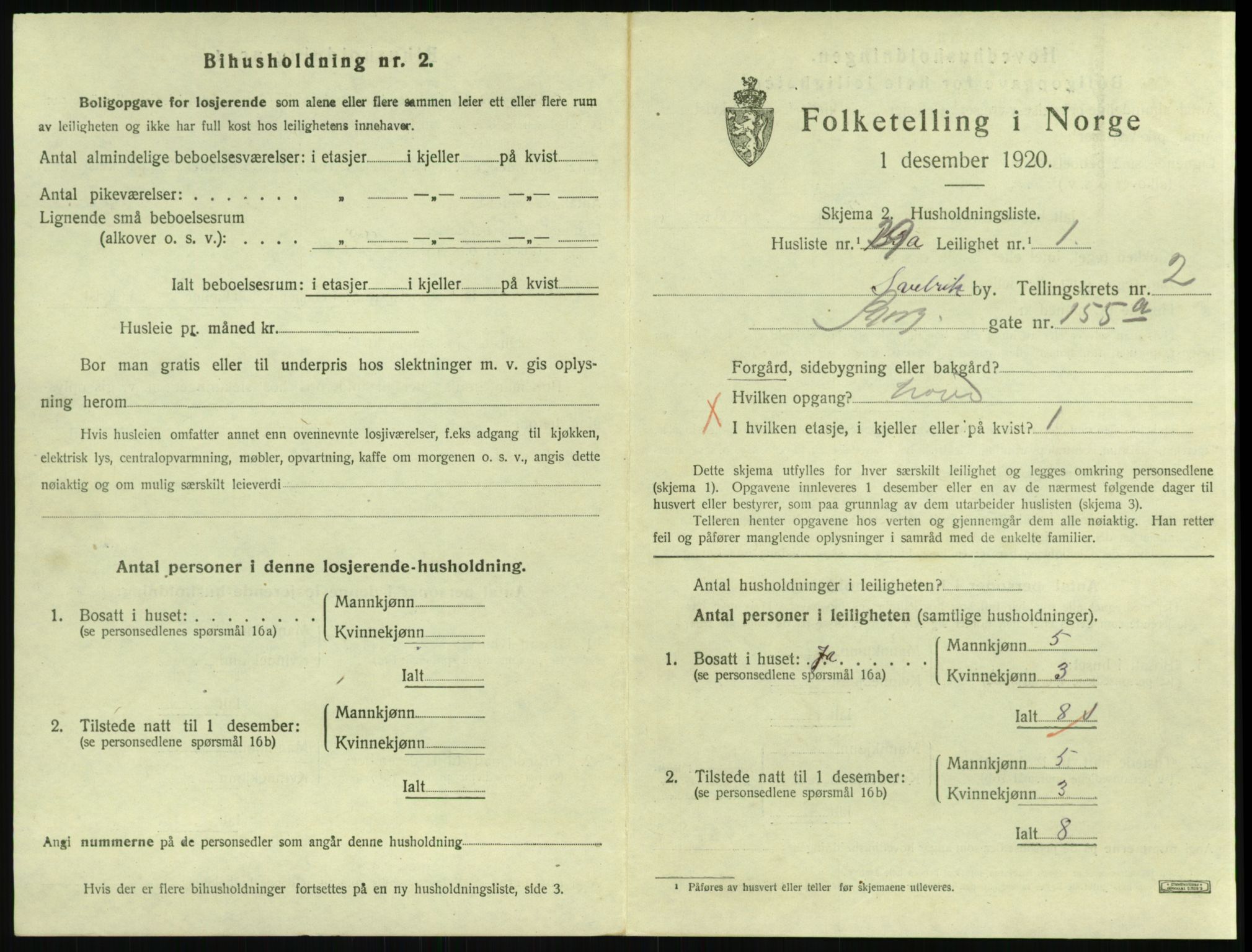 SAKO, 1920 census for Svelvik, 1920, p. 947