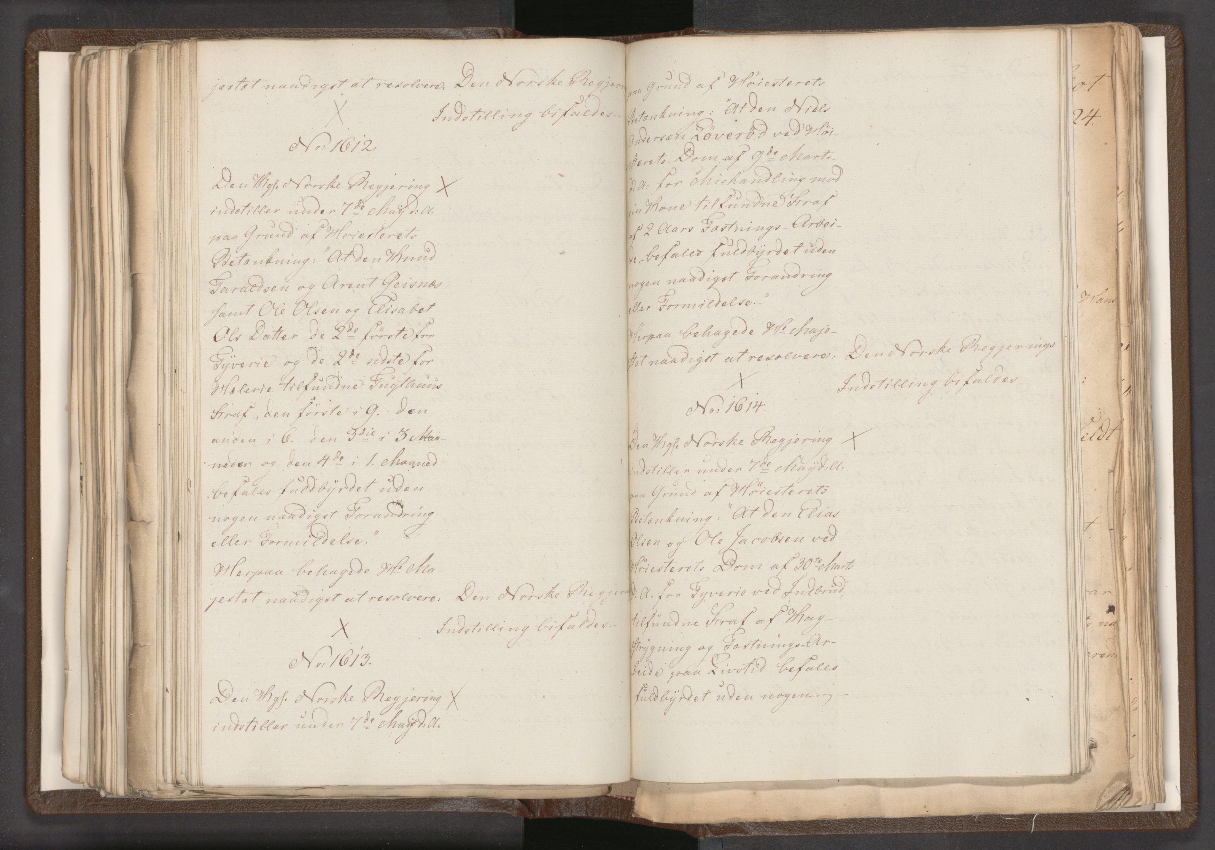 Statsrådssekretariatet, AV/RA-S-1001/A/Ab/L0018: Kgl. res. nr. 1112-1753, 1. halvår, 1824
