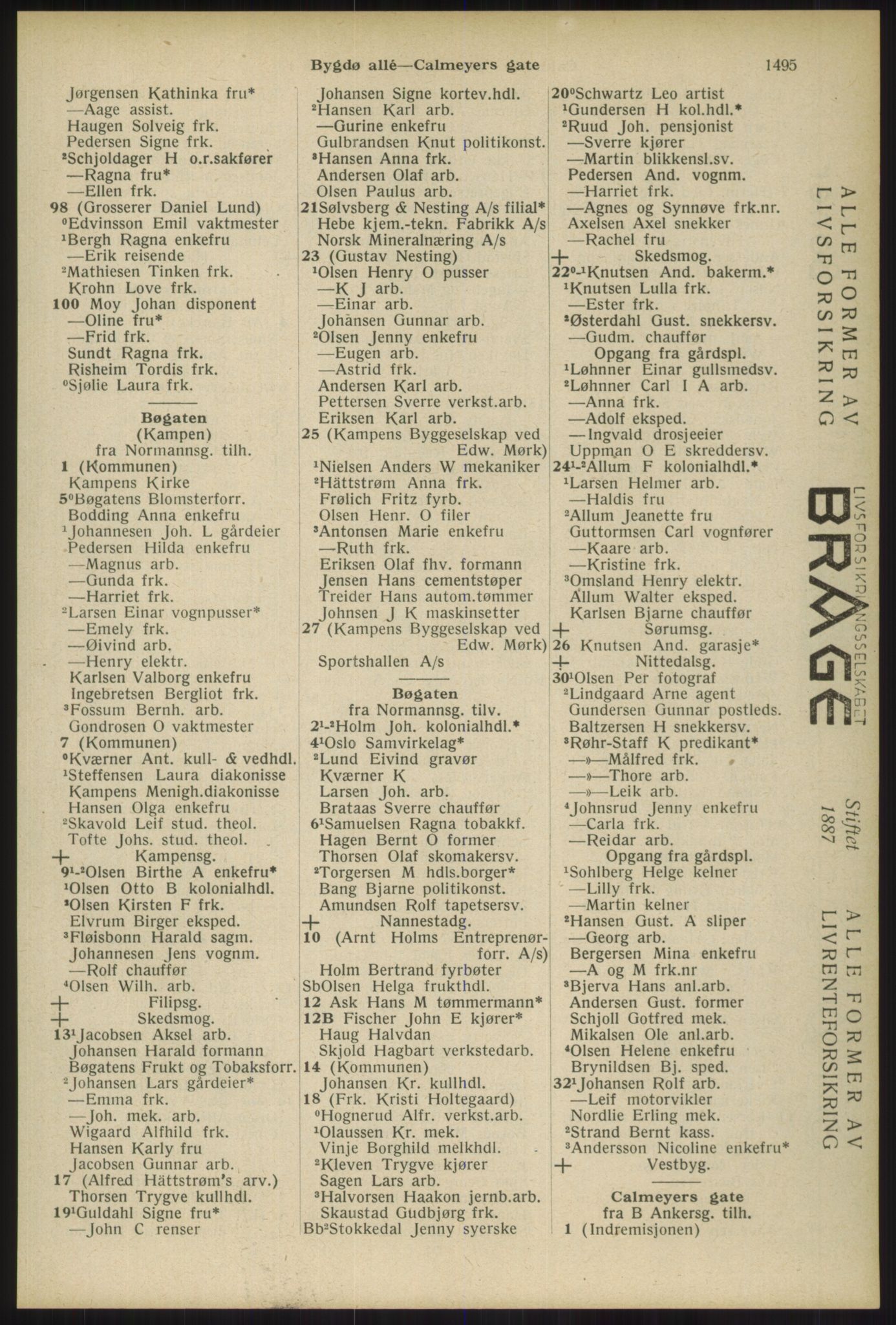 Kristiania/Oslo adressebok, PUBL/-, 1934, p. 1495