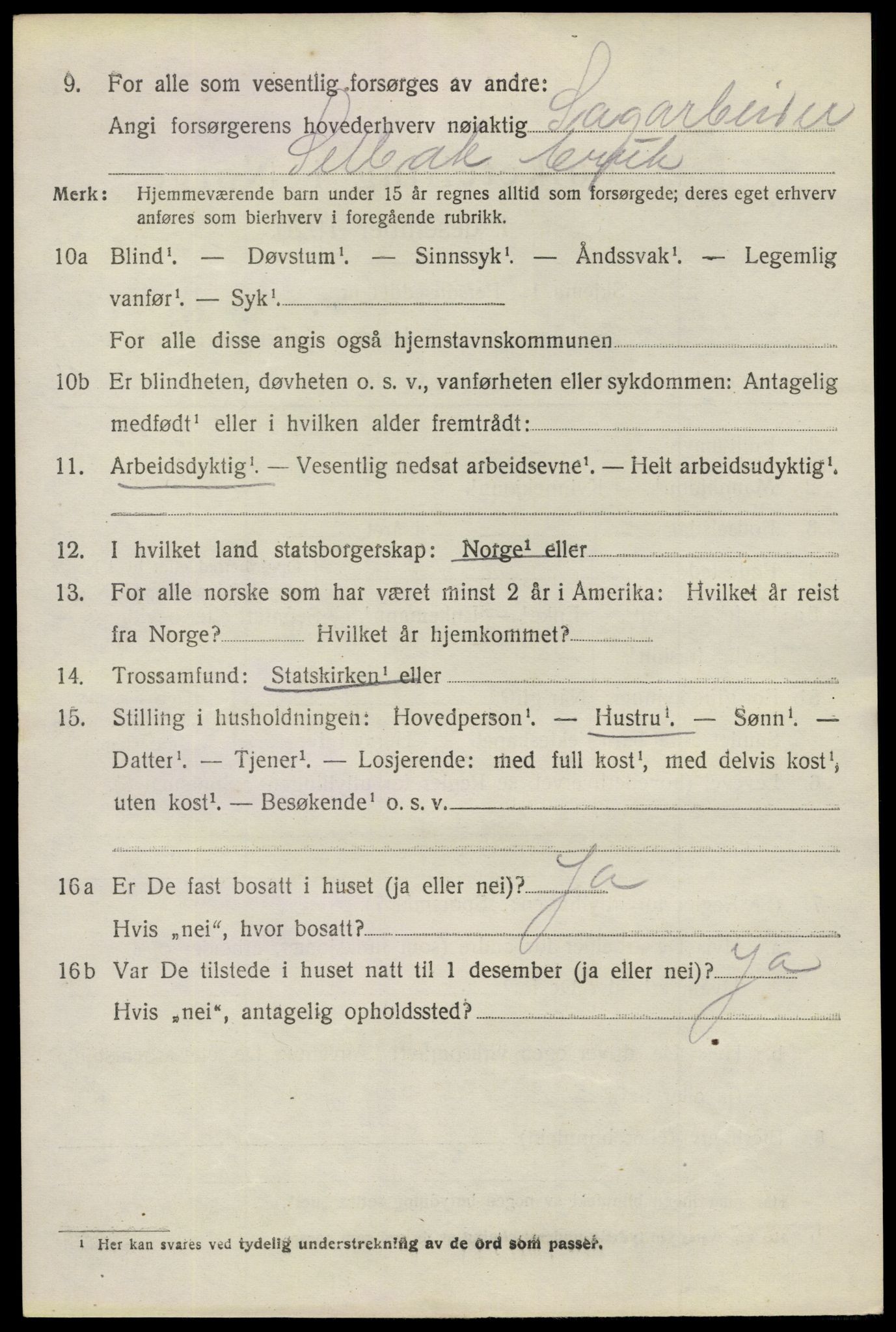 SAO, 1920 census for Glemmen, 1920, p. 4088