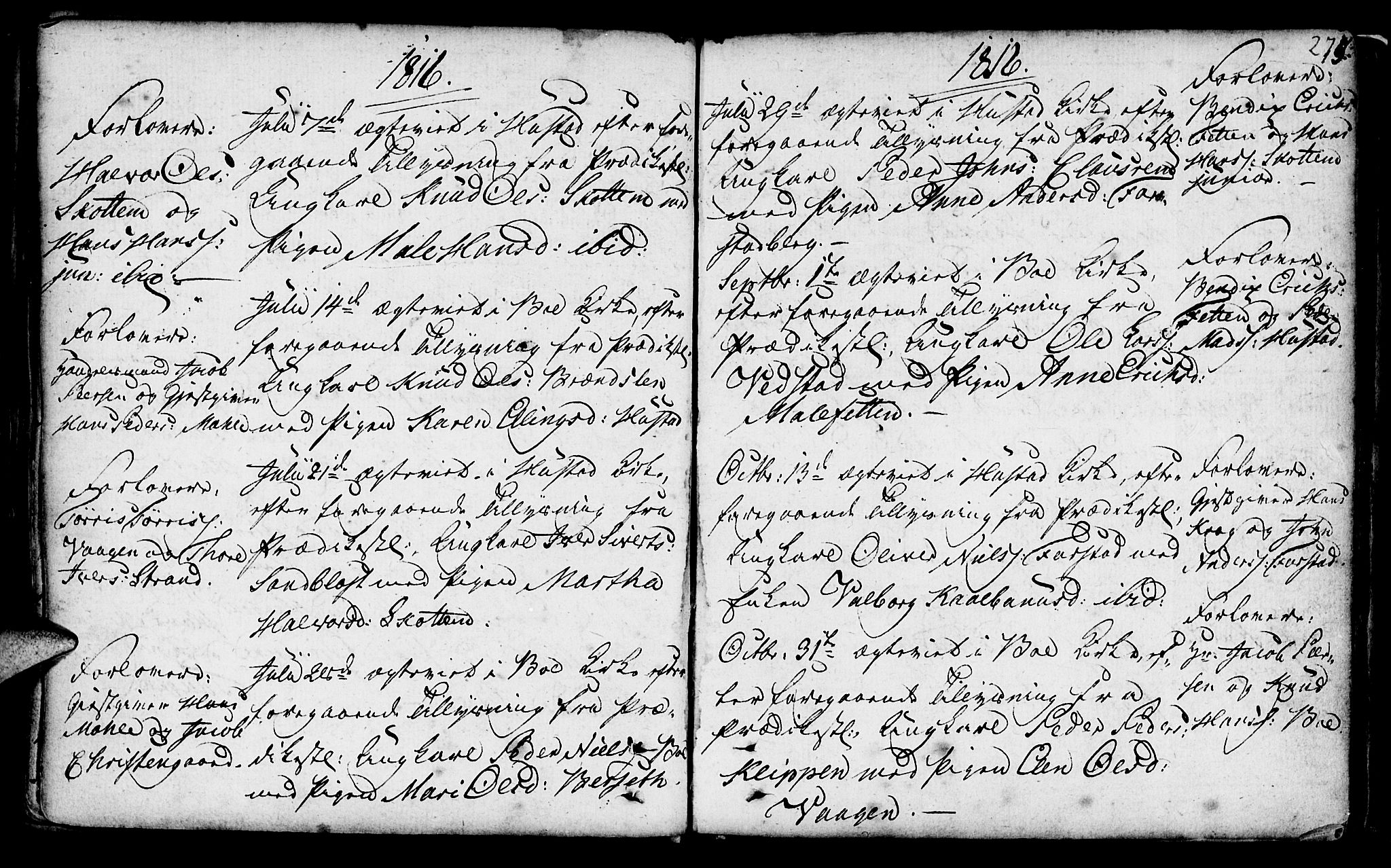 Ministerialprotokoller, klokkerbøker og fødselsregistre - Møre og Romsdal, AV/SAT-A-1454/566/L0761: Parish register (official) no. 566A02 /1, 1767-1817, p. 275