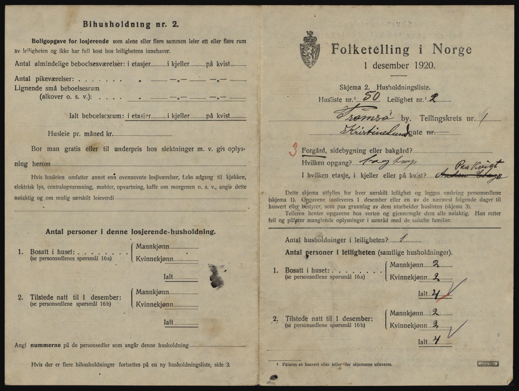 SATØ, 1920 census for Tromsø, 1920, p. 2577