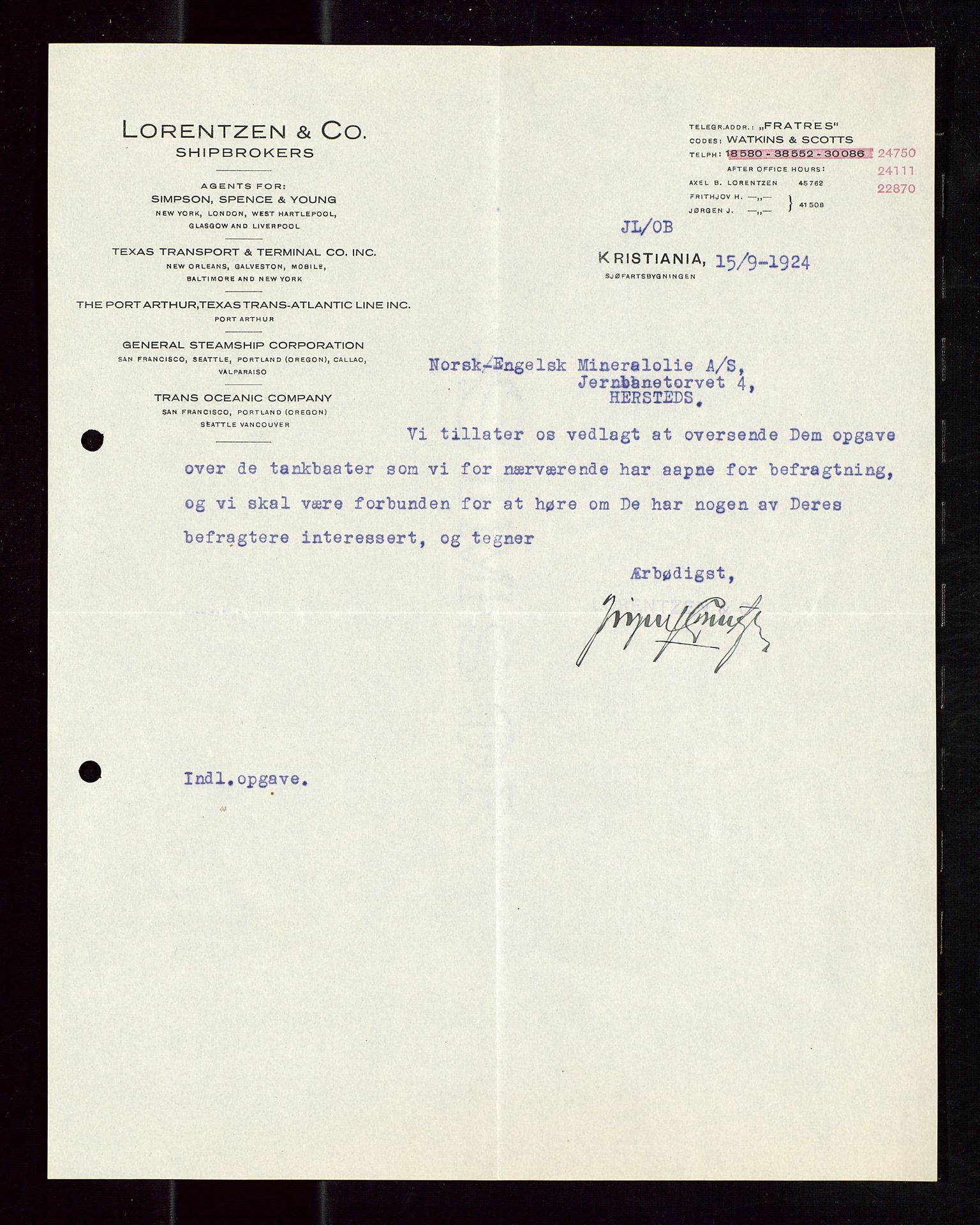 Pa 1521 - A/S Norske Shell, AV/SAST-A-101915/E/Ea/Eaa/L0012: Sjefskorrespondanse, 1924, p. 698