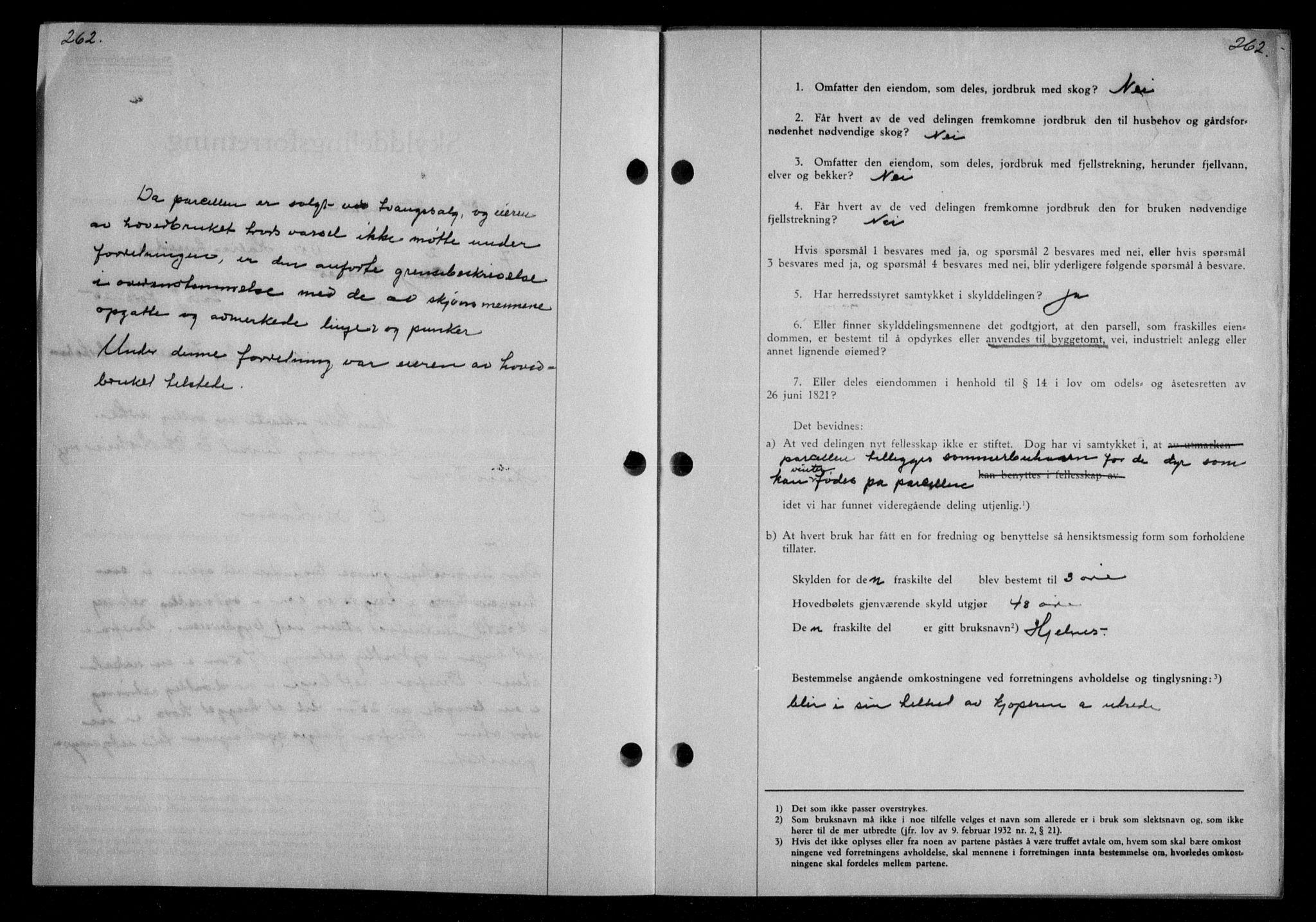 Nordmøre sorenskriveri, AV/SAT-A-4132/1/2/2Ca/L0082: Mortgage book no. 72, 1934-1934, Deed date: 22.10.1934