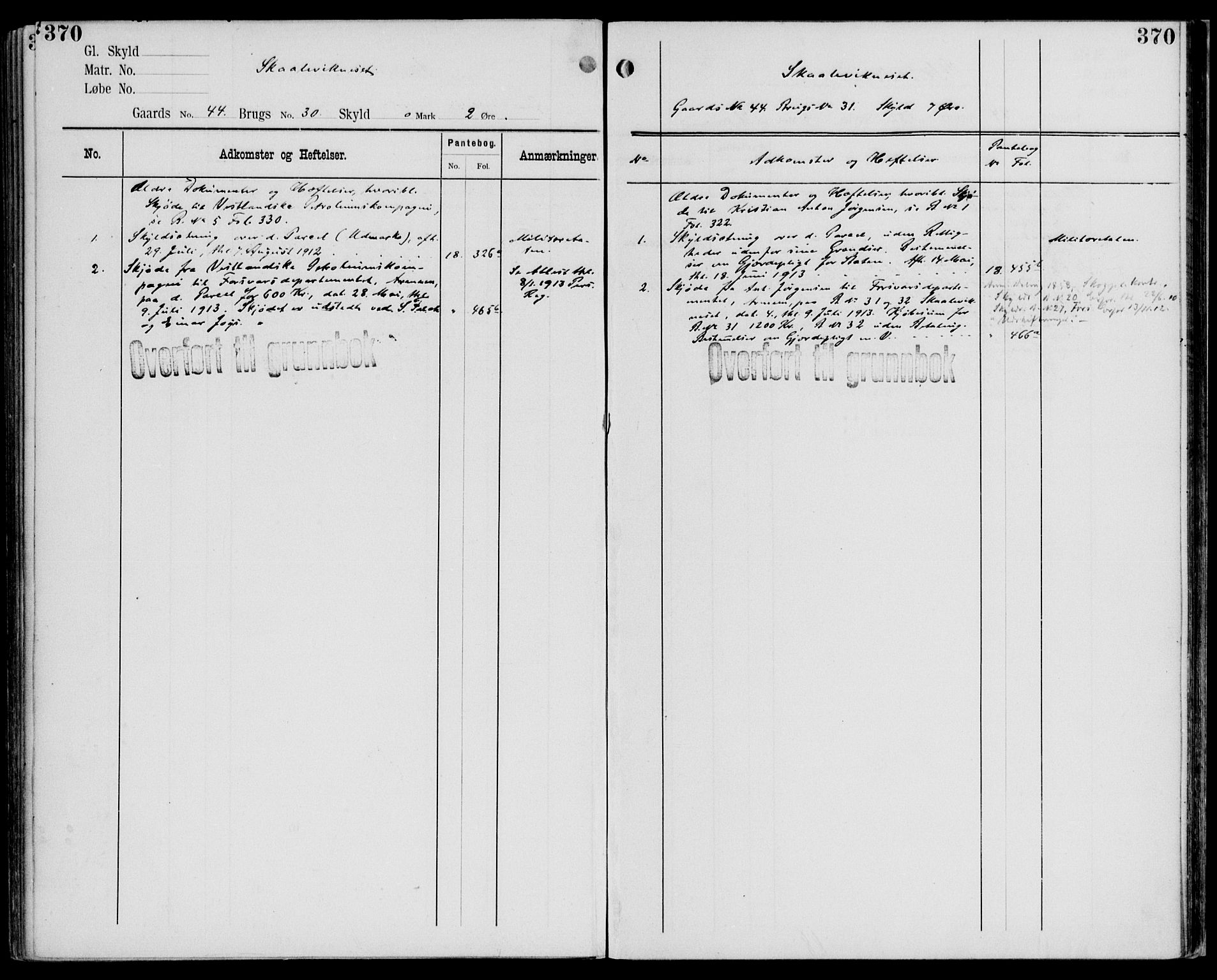 Midhordland sorenskriveri, AV/SAB-A-3001/1/G/Ga/Gab/L0107: Mortgage register no. II.A.b.107, p. 370