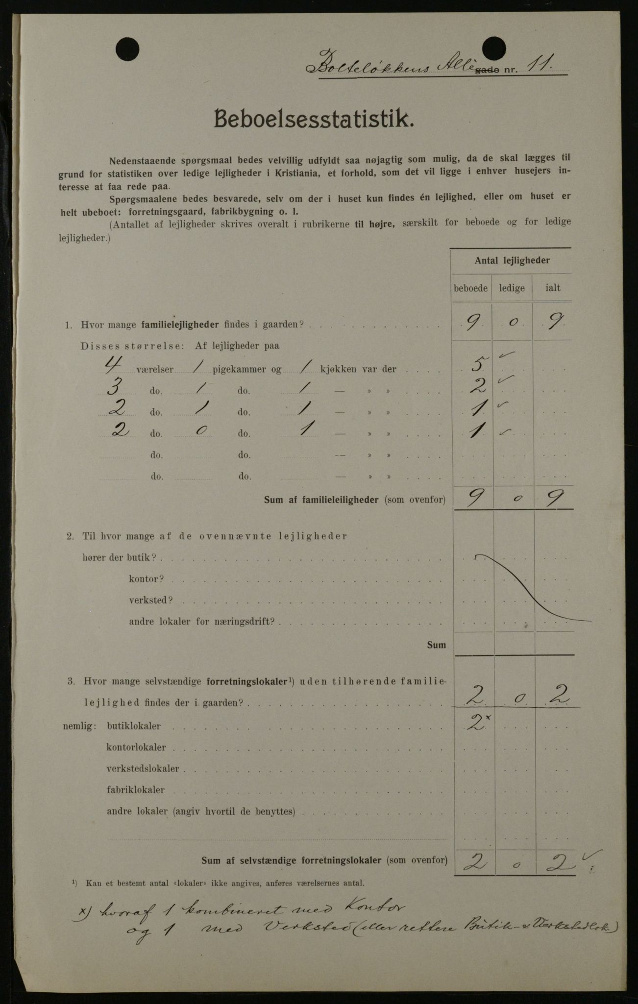 OBA, Municipal Census 1908 for Kristiania, 1908, p. 7486