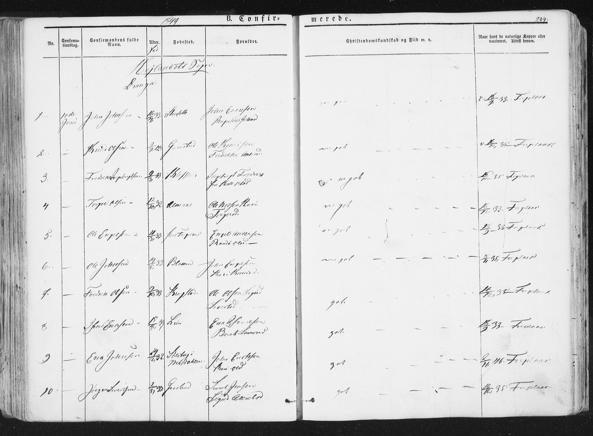 Ministerialprotokoller, klokkerbøker og fødselsregistre - Sør-Trøndelag, SAT/A-1456/691/L1074: Parish register (official) no. 691A06, 1842-1852, p. 234