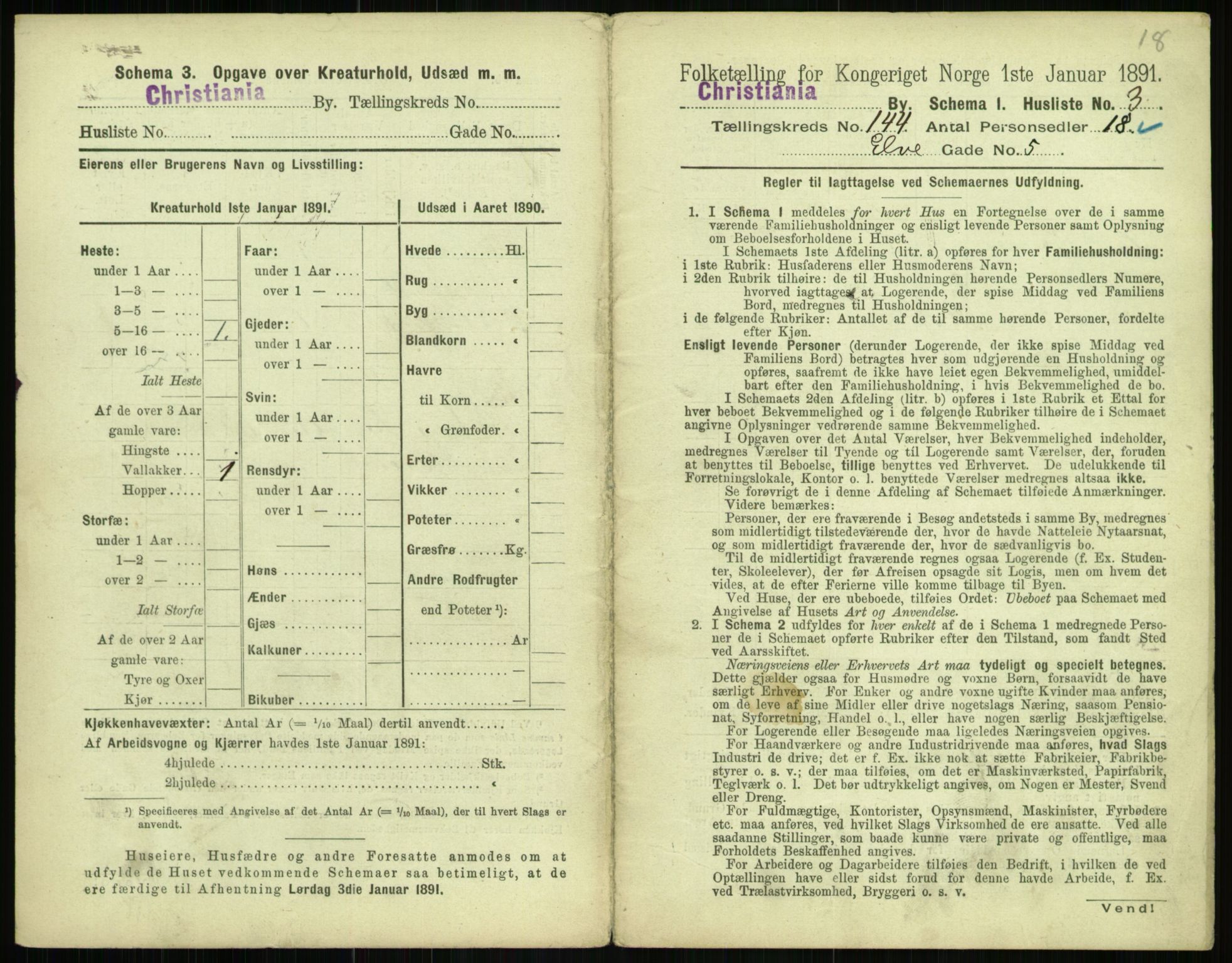 RA, 1891 census for 0301 Kristiania, 1891, p. 78996