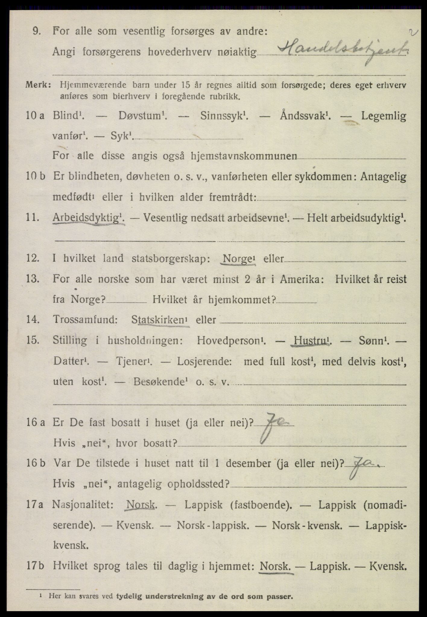 SAT, 1920 census for Stjørdal, 1920, p. 7179
