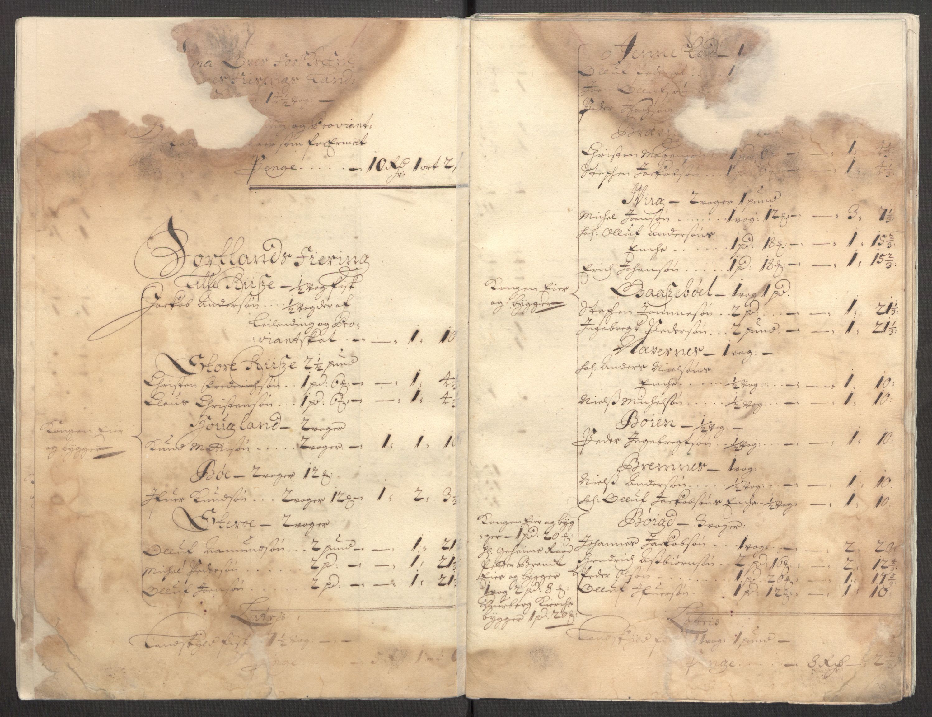 Rentekammeret inntil 1814, Reviderte regnskaper, Fogderegnskap, AV/RA-EA-4092/R67/L4678: Fogderegnskap Vesterålen, Andenes og Lofoten, 1696-1708, p. 384