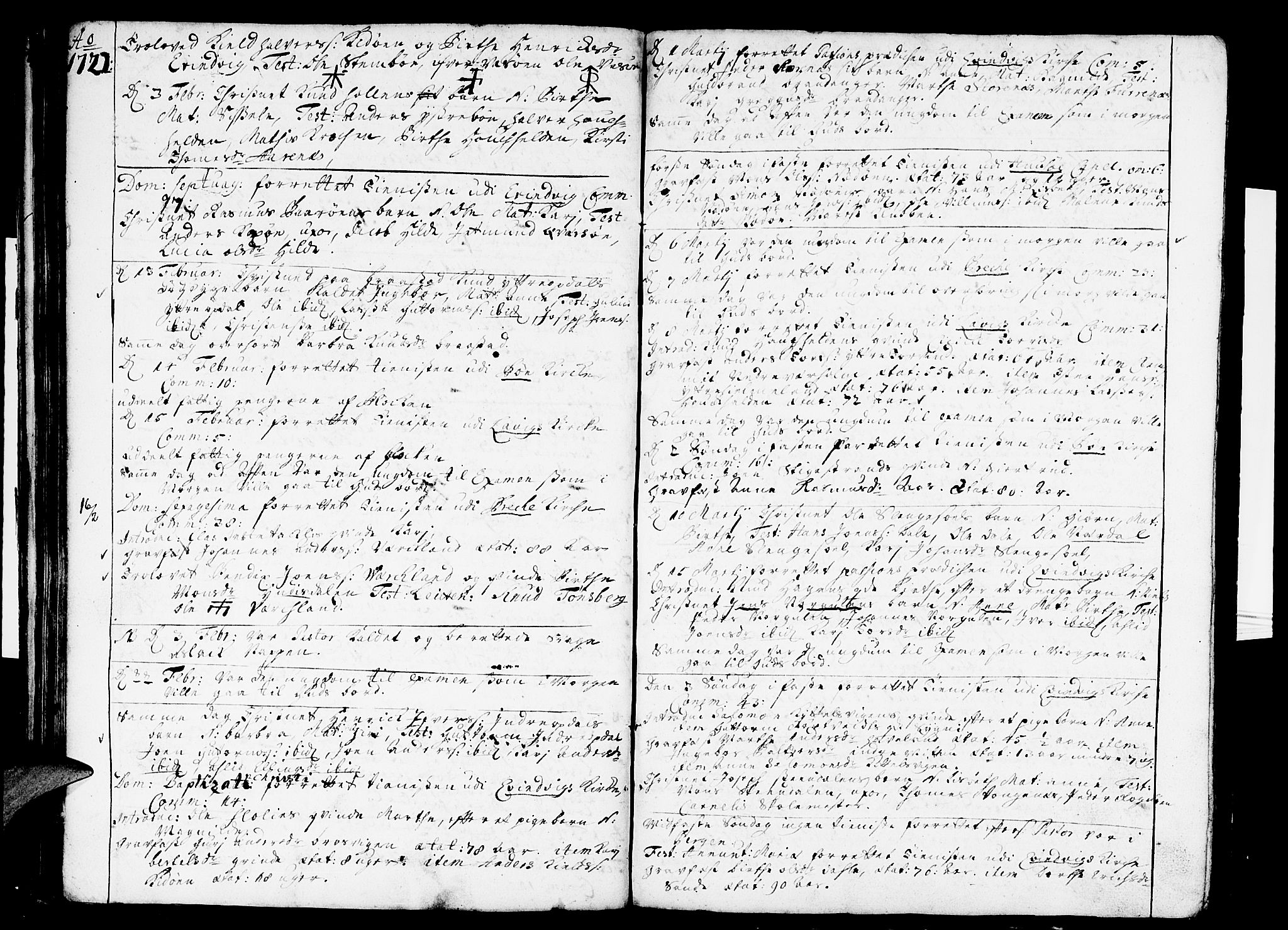 Gulen sokneprestembete, SAB/A-80201/H/Haa/Haaa/L0007: Parish register (official) no. A 7, 1716-1722, p. 56