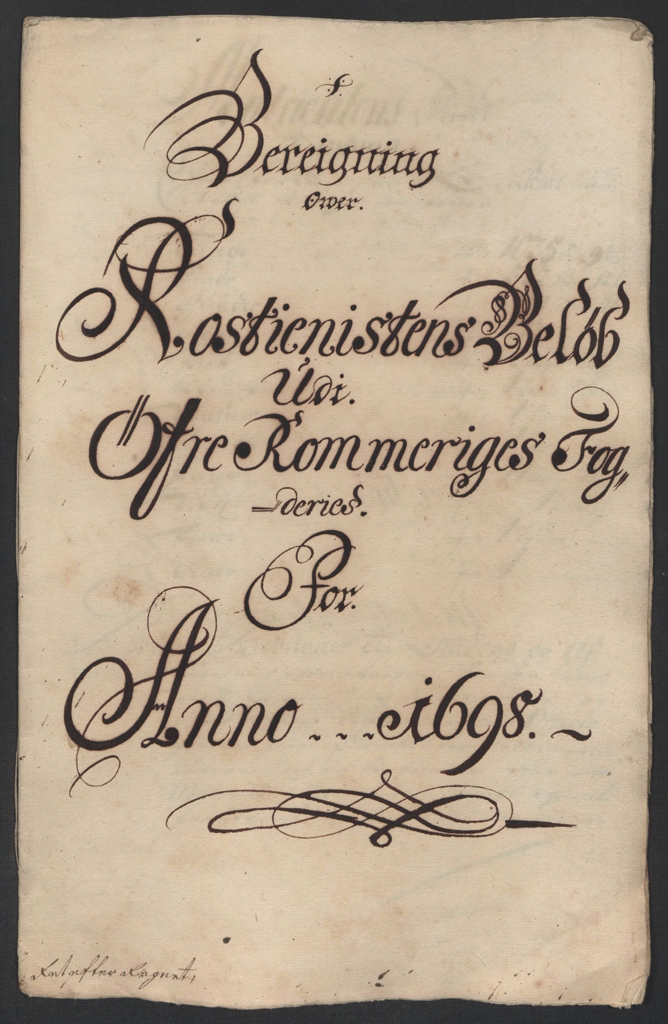 Rentekammeret inntil 1814, Reviderte regnskaper, Fogderegnskap, AV/RA-EA-4092/R12/L0710: Fogderegnskap Øvre Romerike, 1698, p. 245