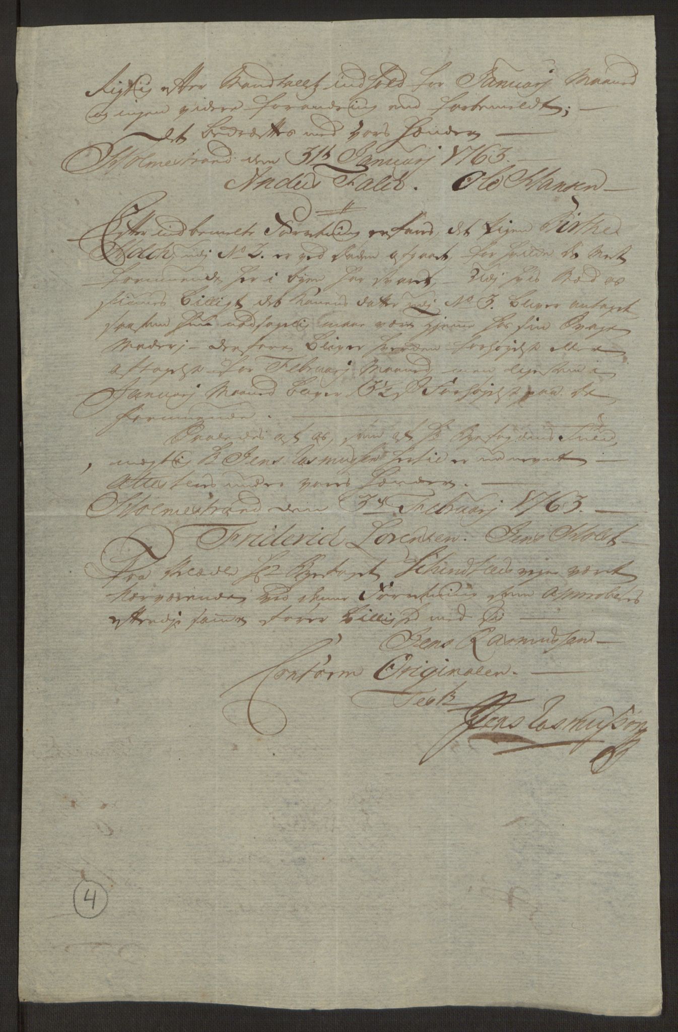 Rentekammeret inntil 1814, Reviderte regnskaper, Byregnskaper, AV/RA-EA-4066/R/Rh/L0163/0001: [H4] Kontribusjonsregnskap / Ekstraskatt, Holmestrand, 1762-1772, p. 46