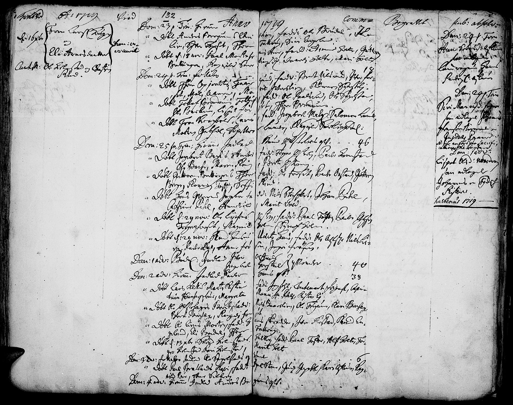 Gausdal prestekontor, SAH/PREST-090/H/Ha/Haa/L0001: Parish register (official) no. 1, 1693-1728, p. 132