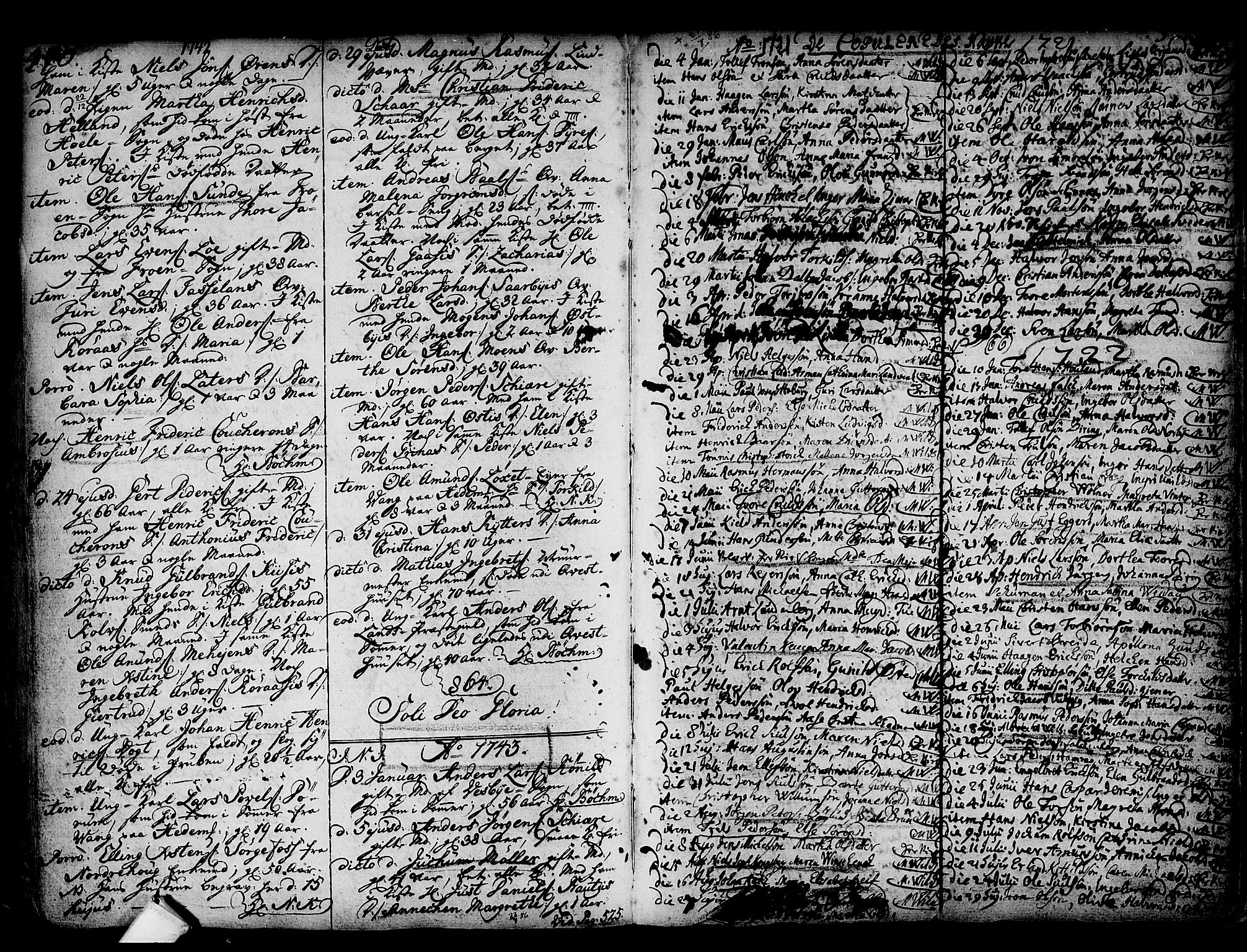 Kongsberg kirkebøker, AV/SAKO-A-22/F/Fa/L0002: Parish register (official) no. I 2, 1721-1743, p. 470-471