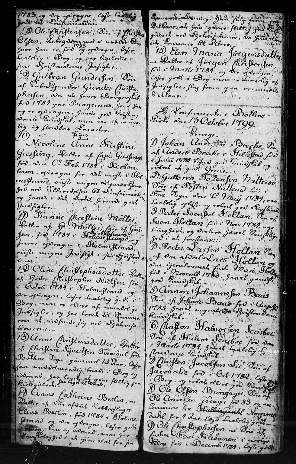 Botne kirkebøker, AV/SAKO-A-340/F/Fa/L0004: Parish register (official) no. I 4, 1799-1846