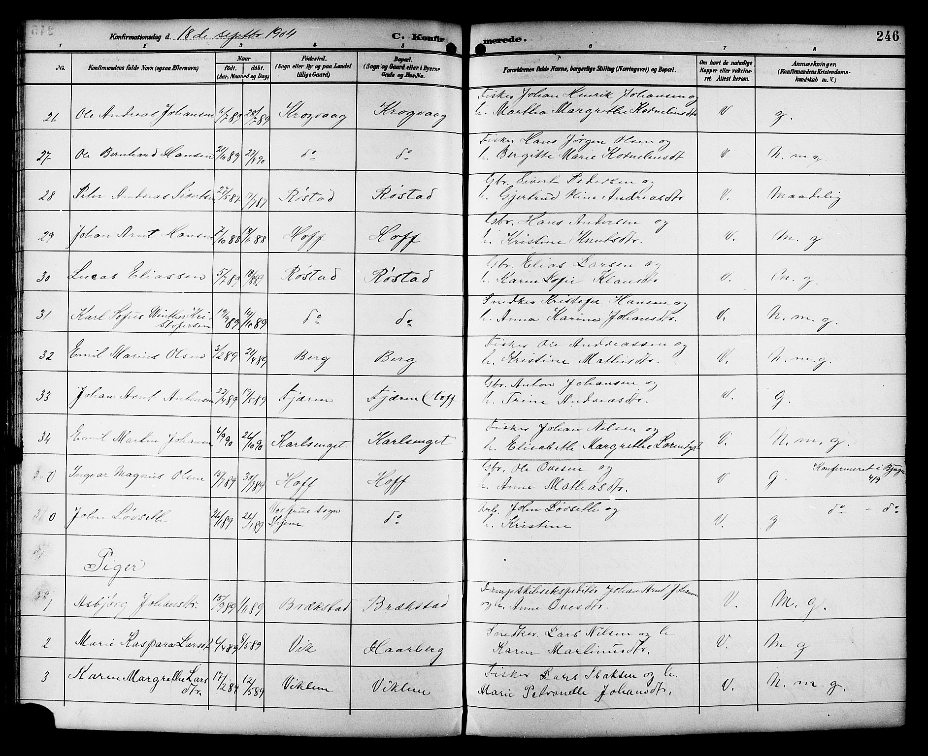 Ministerialprotokoller, klokkerbøker og fødselsregistre - Sør-Trøndelag, AV/SAT-A-1456/659/L0746: Parish register (copy) no. 659C03, 1893-1912, p. 246