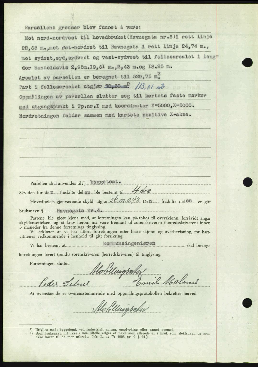 Romsdal sorenskriveri, SAT/A-4149/1/2/2C: Mortgage book no. A24, 1947-1947, Diary no: : 3166/1947