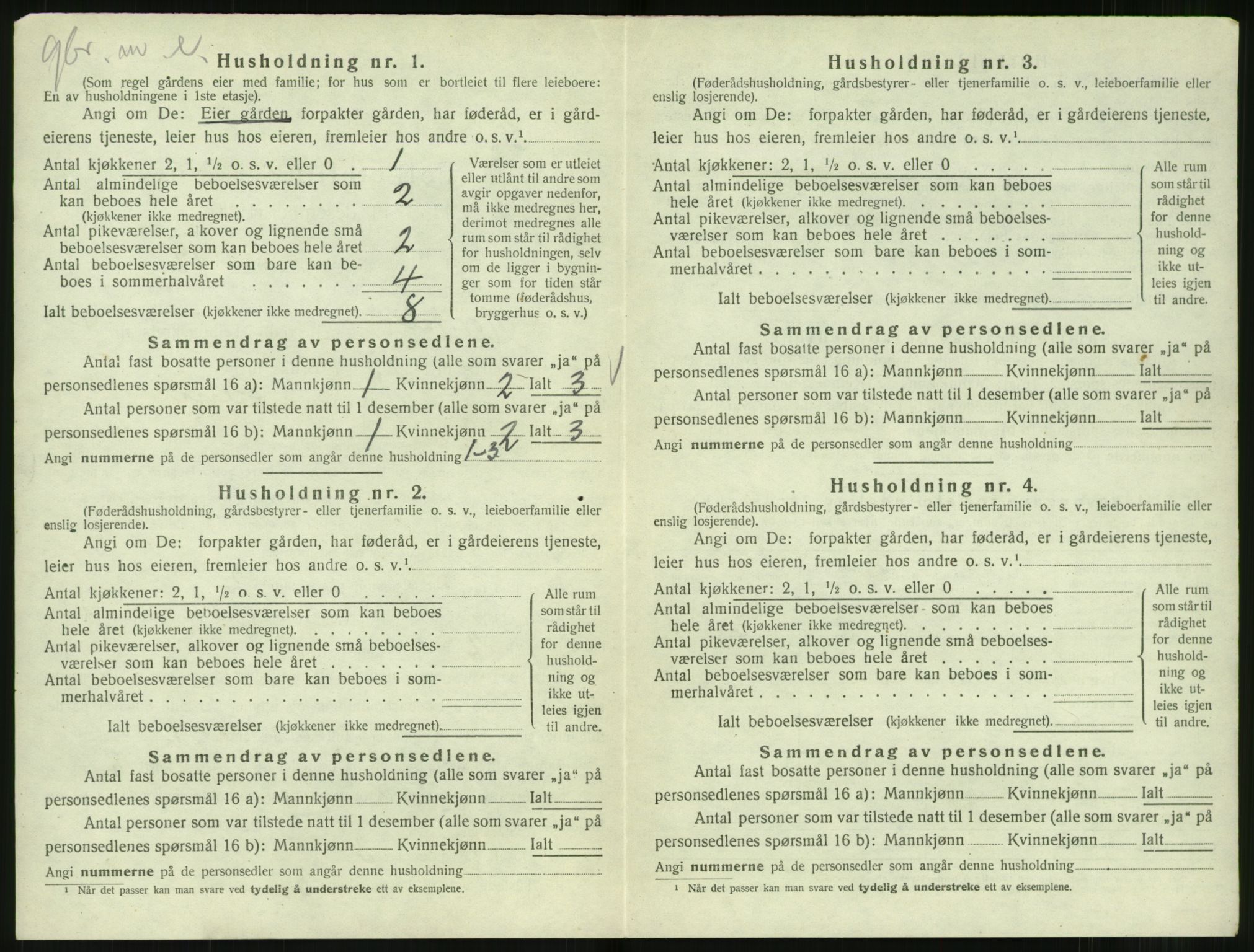 SAT, 1920 census for Norddal, 1920, p. 354