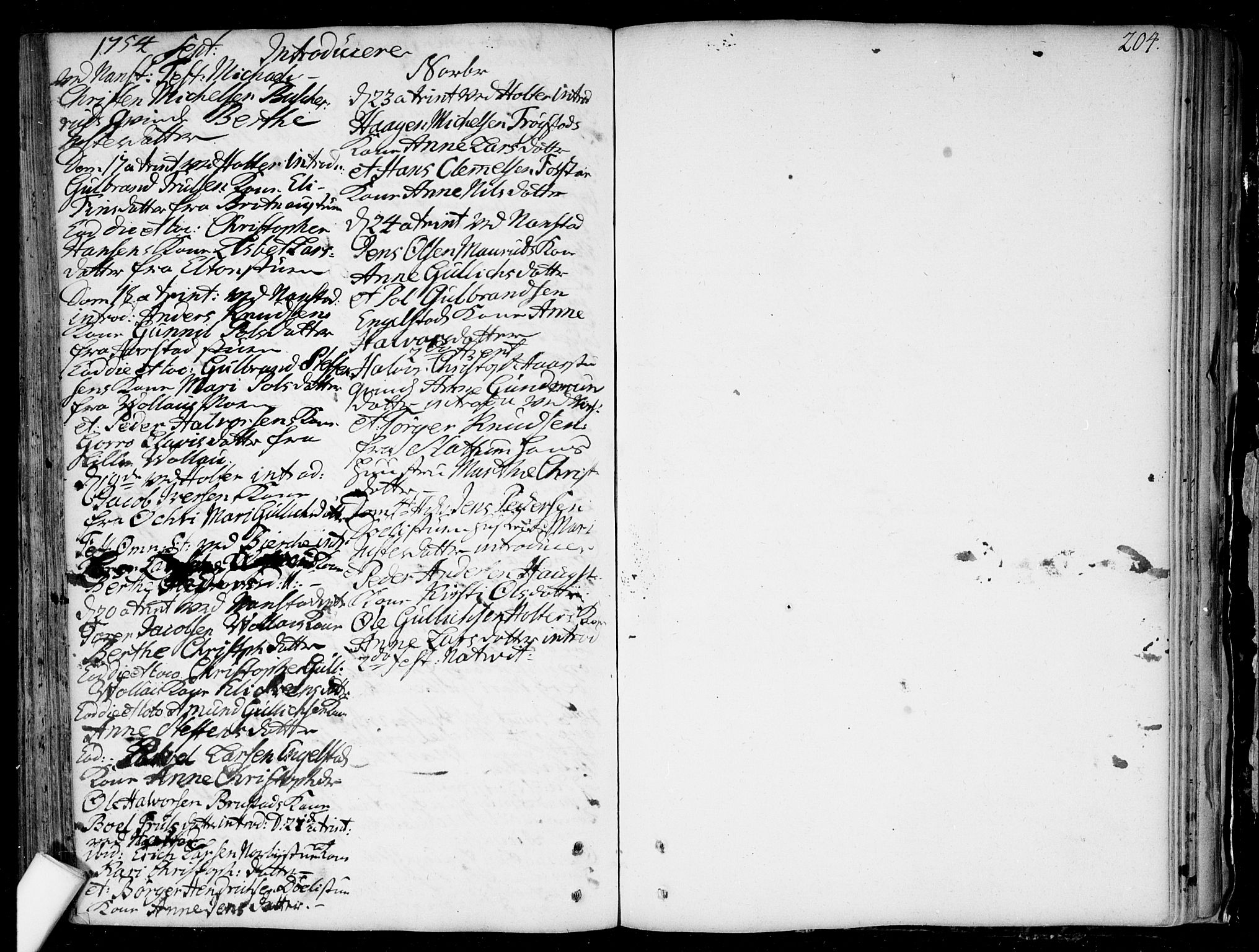 Nannestad prestekontor Kirkebøker, SAO/A-10414a/F/Fa/L0006: Parish register (official) no. I 6, 1739-1754, p. 204