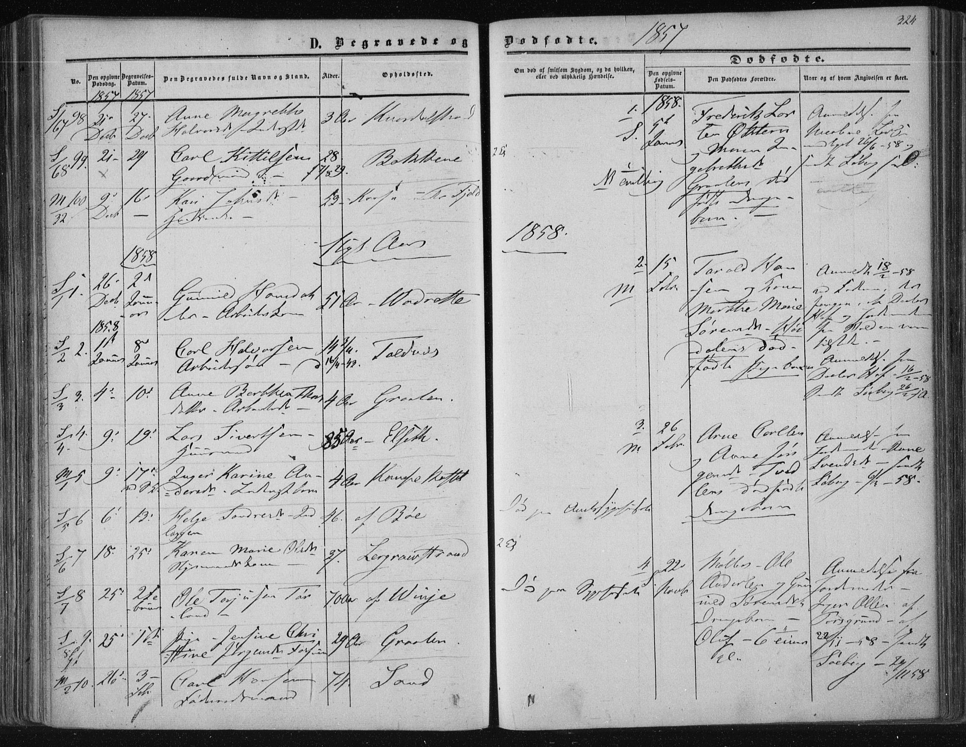 Solum kirkebøker, AV/SAKO-A-306/F/Fa/L0007: Parish register (official) no. I 7, 1856-1864, p. 324